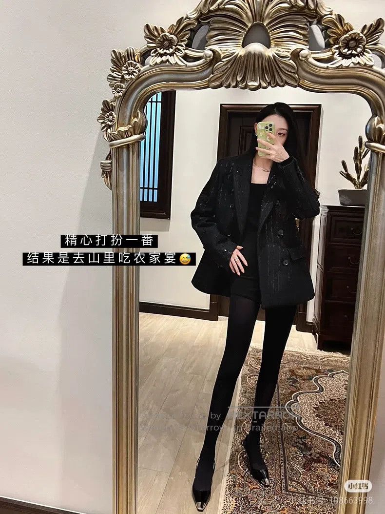 Saint Laurent Paris Saint Laurent Paris Sequin Double Breasted Jacket Size US M / EU 48-50 / 2 - 3 Thumbnail