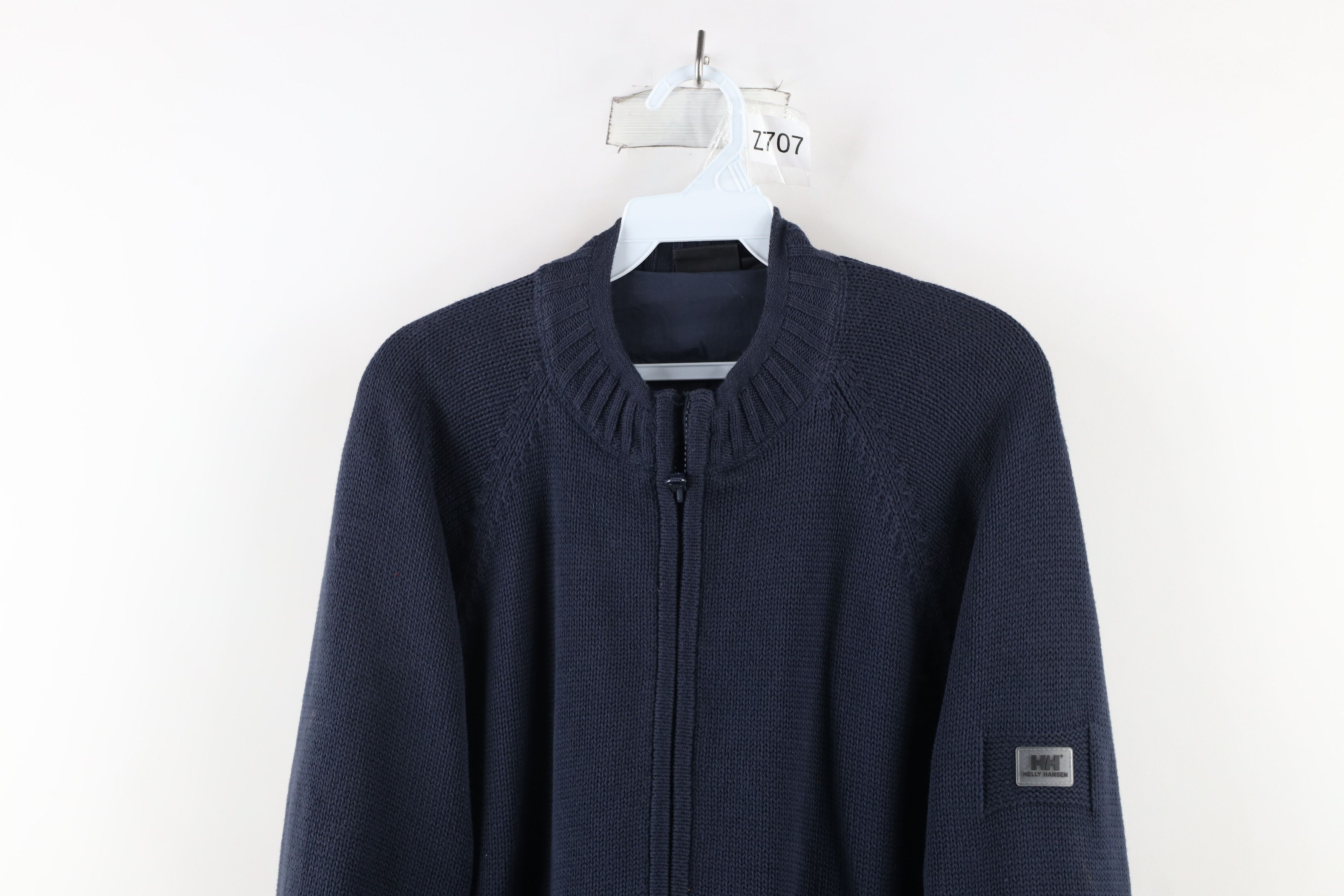 Helly Hansen × Vintage Vintage Helly Hansen Lined Knit Sweater Jacket Swacket Size US S / EU 44-46 / 1 - 2 Thumbnail