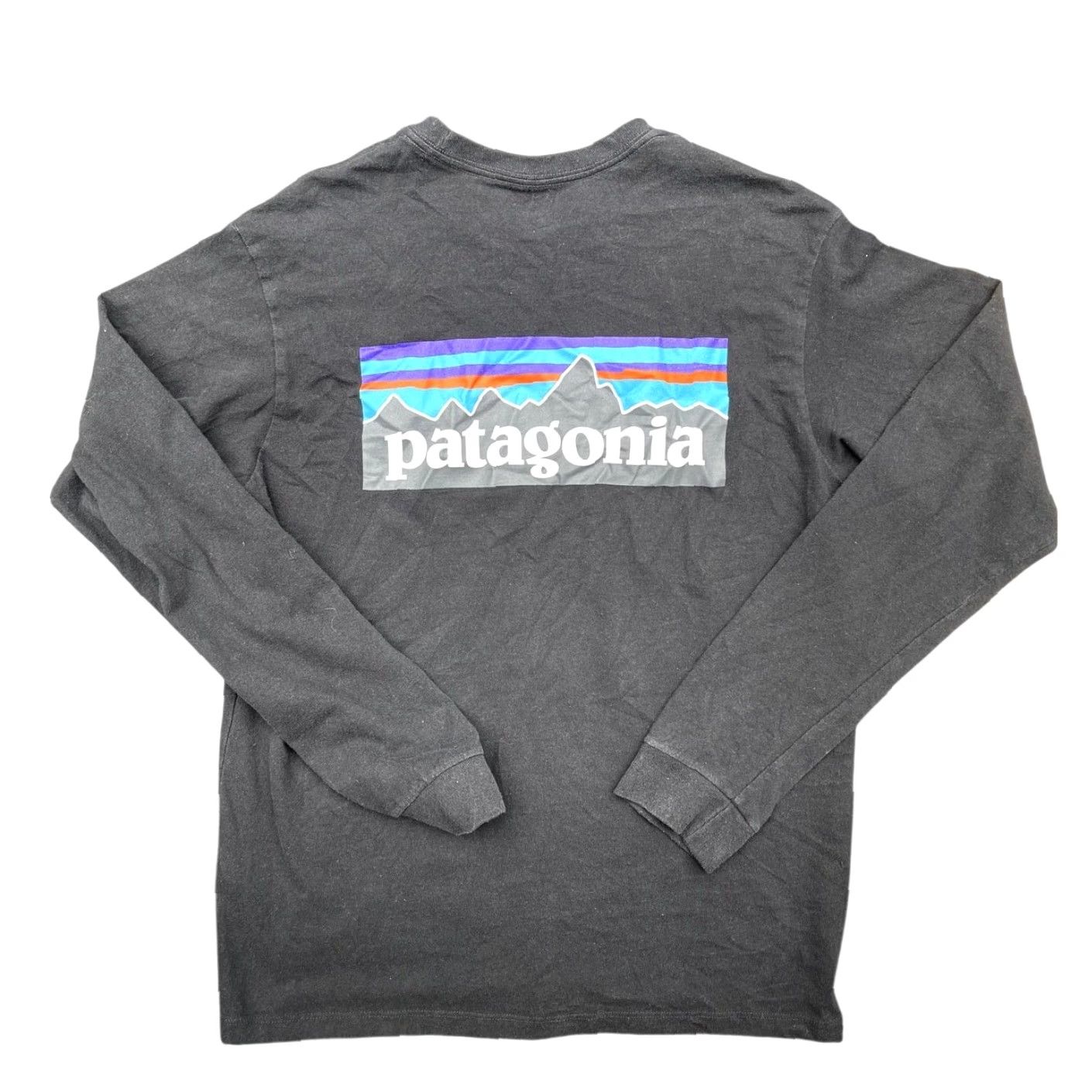 Patagonia VINTAGE Patagonia P-6 Back Logo Responibili-Tee Long Sleeve Shirt Size S Black Size US S / EU 44-46 / 1 - 2 Thumbnail