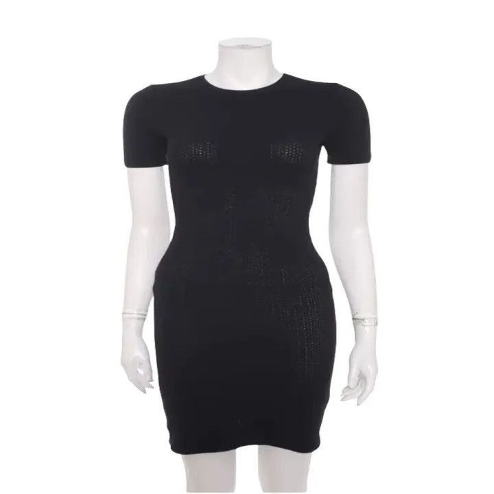 Alexander Wang Alexander Wang Black Short Sleeve Dress - Size XS / US 0-2 / IT 36-38 - 1 Thumbnail