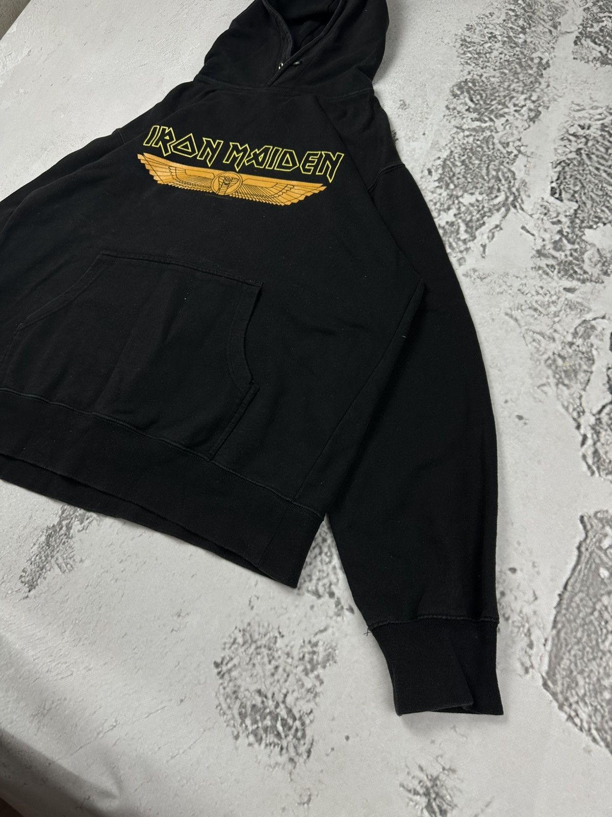 Iron Maiden Vintage 2008 Iron Maiden Powerslave Album Band Black Hoodie Size US L / EU 52-54 / 3 - 4 Thumbnail