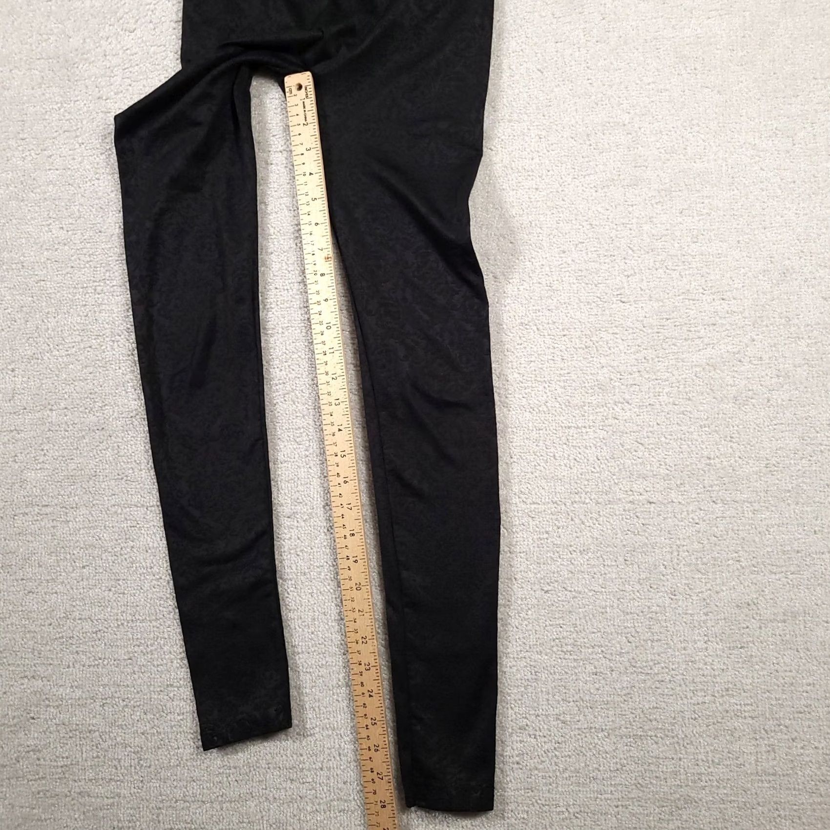 Vintage Maurices Legging Pants Womens Small Reg Black Stretch Floral Size 28" / US 6 / IT 42 - 5 Thumbnail