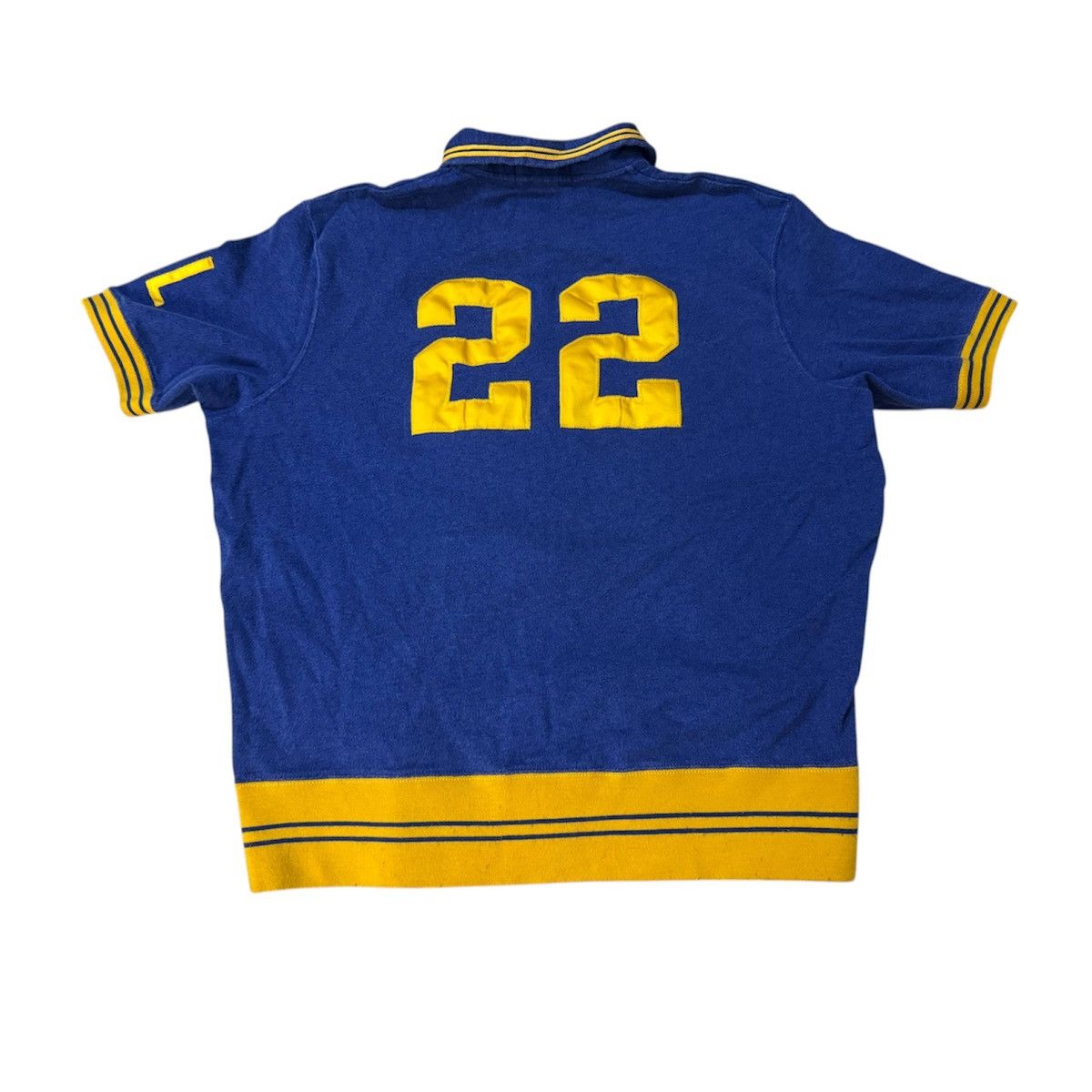Polo Ralph Lauren Vintage 90s Polo Sport Basketball Warm-Up Jersey Size US XXL / EU 58 / 5 - 2 Thumbnail