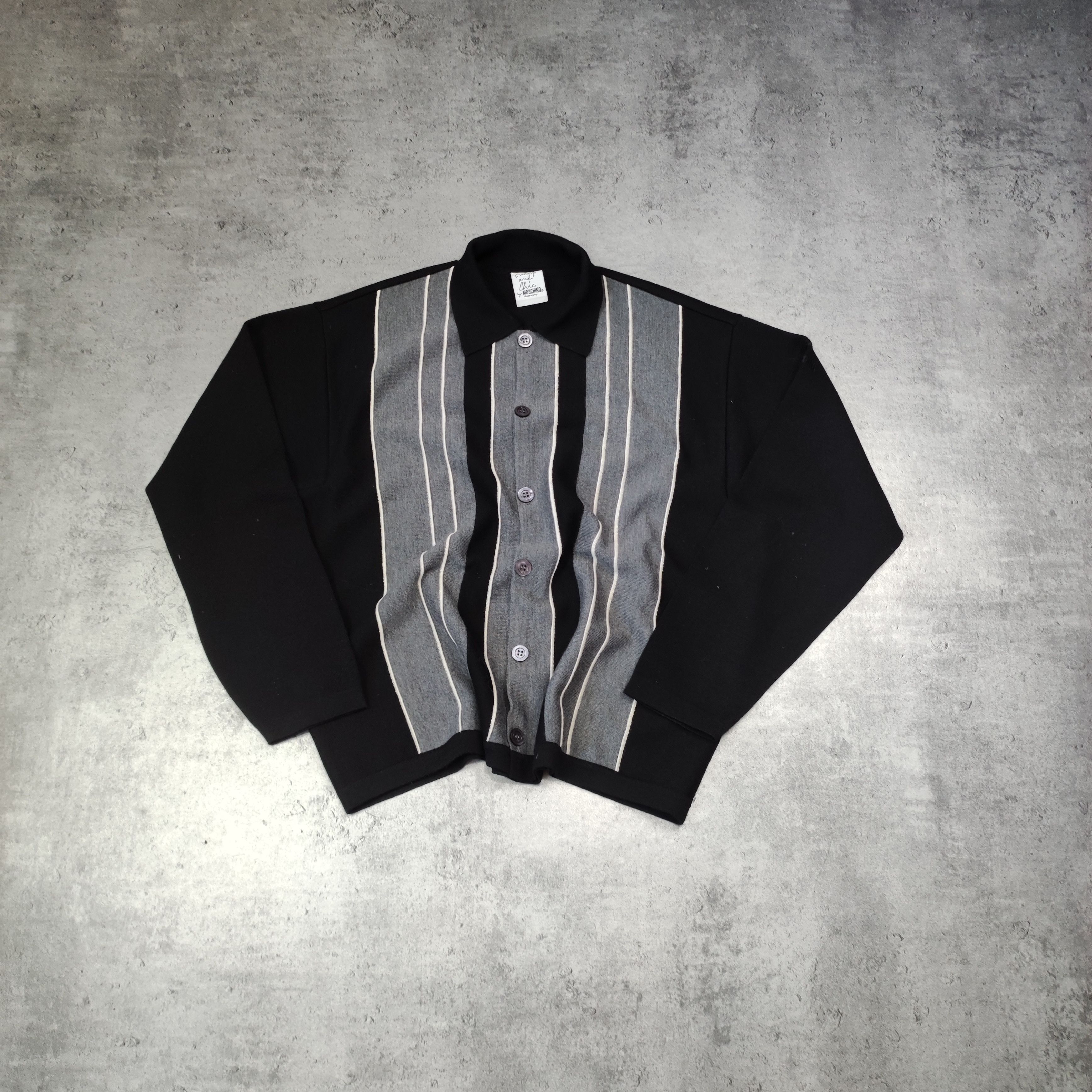 image of Vintage 90's Moschino Cheap And Chic Mens Sweater in Black (Size Medium)