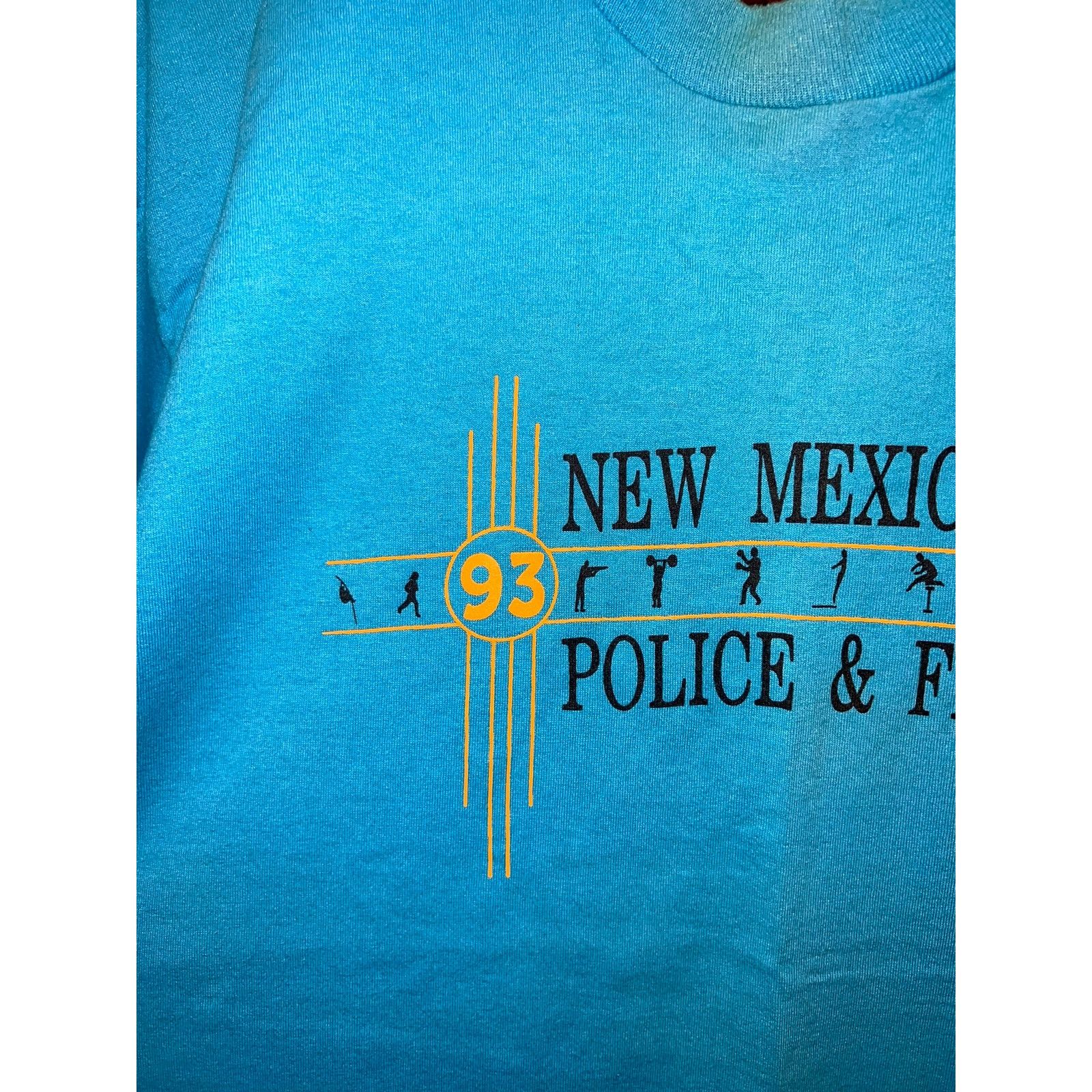 Vintage Vintage New Mexico Shirt Police And Fire Games 1993 90s XL Size US XL / EU 56 / 4 - 2 Thumbnail