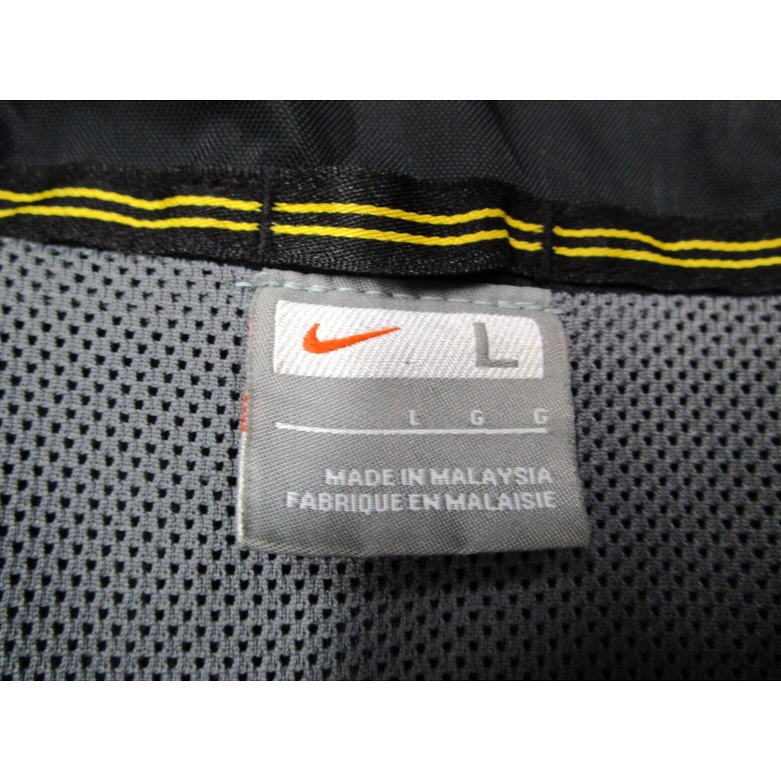 Nike Nike Jacket Mens Large Black Ten2 Cycling Snap Front Windbreaker Size US L / EU 52-54 / 3 - 4 Thumbnail
