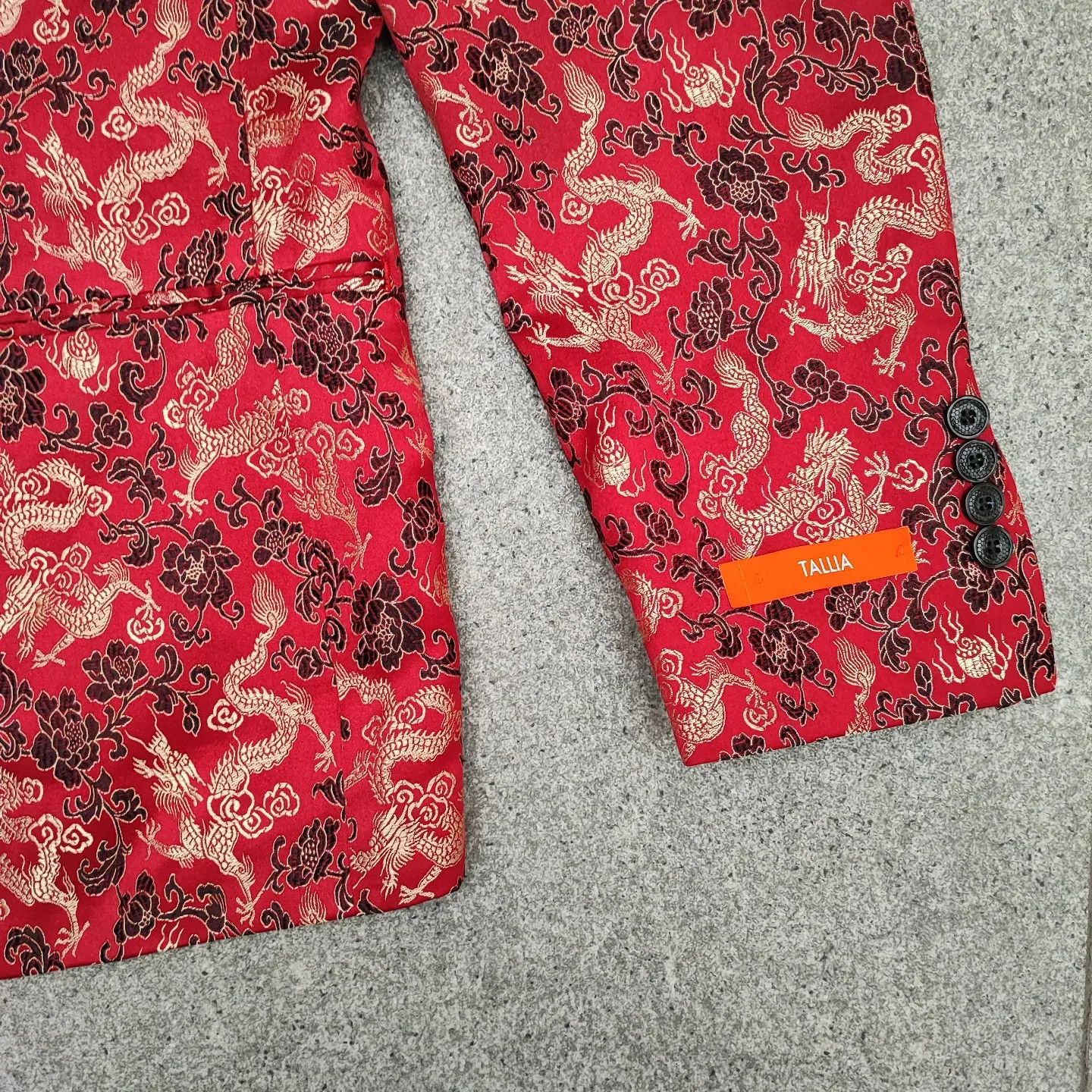 Tallia TALLIA DRAGONS BLAZER 42S RED AND GOLD-FASHIONELLA Size 42S - 9 Thumbnail