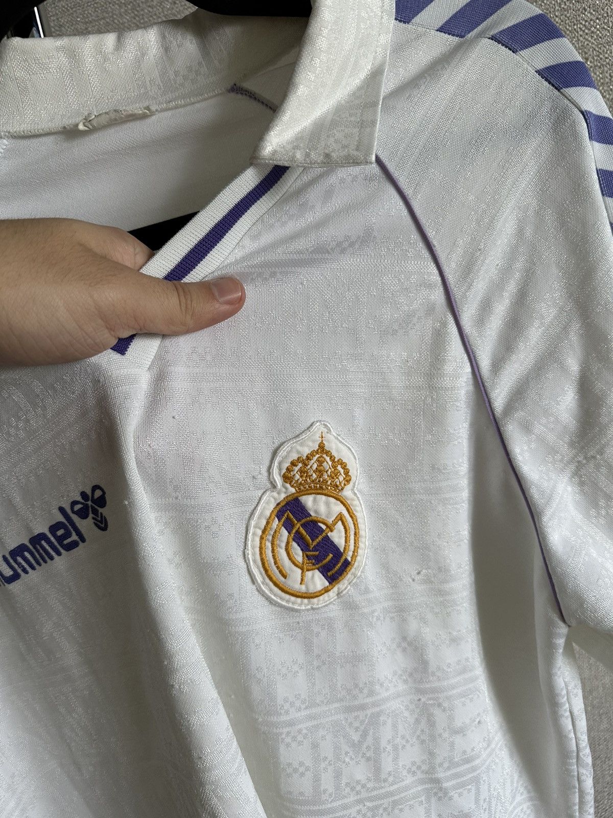 Hummel 1986 Real Madrid Hummel Rare Home Soccer Jersey Size US XL / EU 56 / 4 - 6 Thumbnail