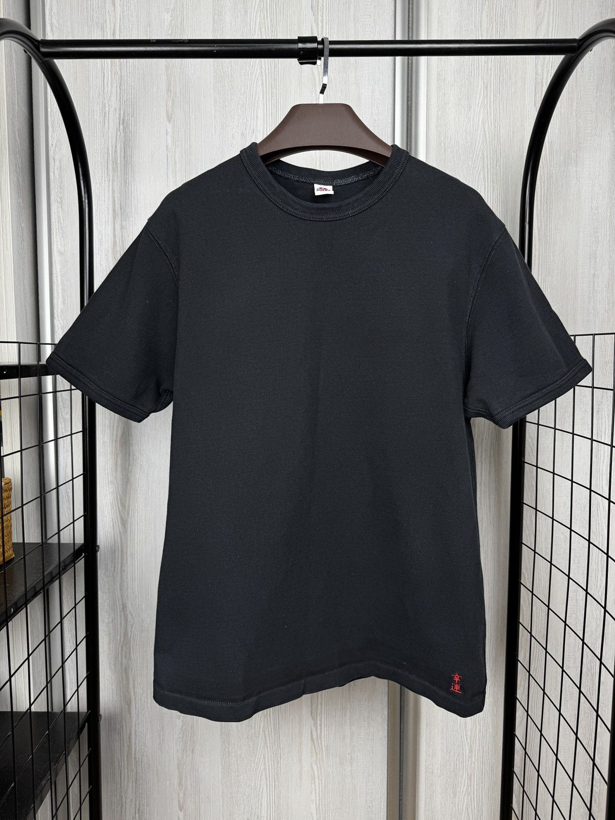 Other Jiutee Japanese Chinese style black basic tee shirt Size US L / EU 52-54 / 3 - 1 Thumbnail