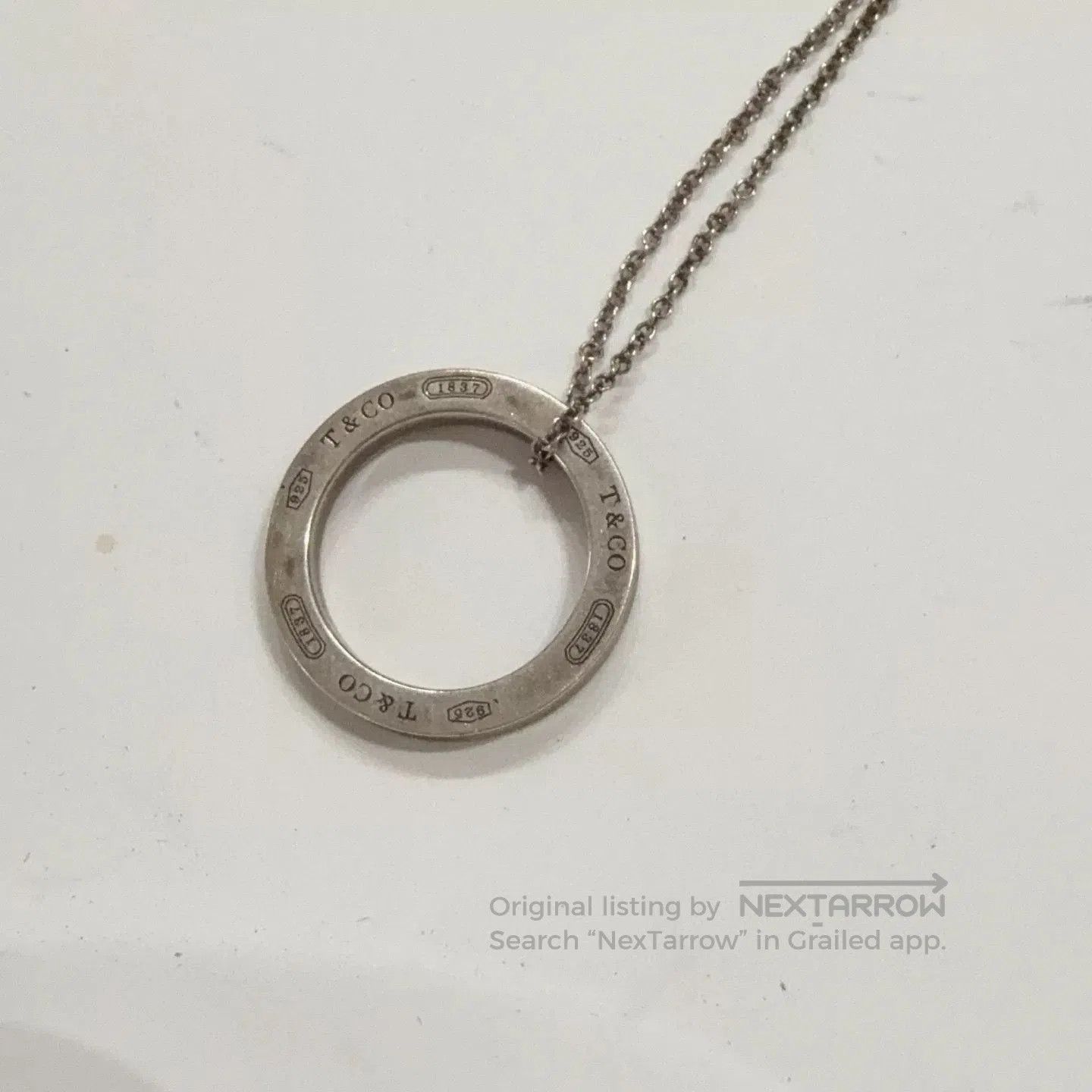 Tiffany & Co. Tiffany Silver Circle Necklace. Size ONE SIZE - 3 Thumbnail
