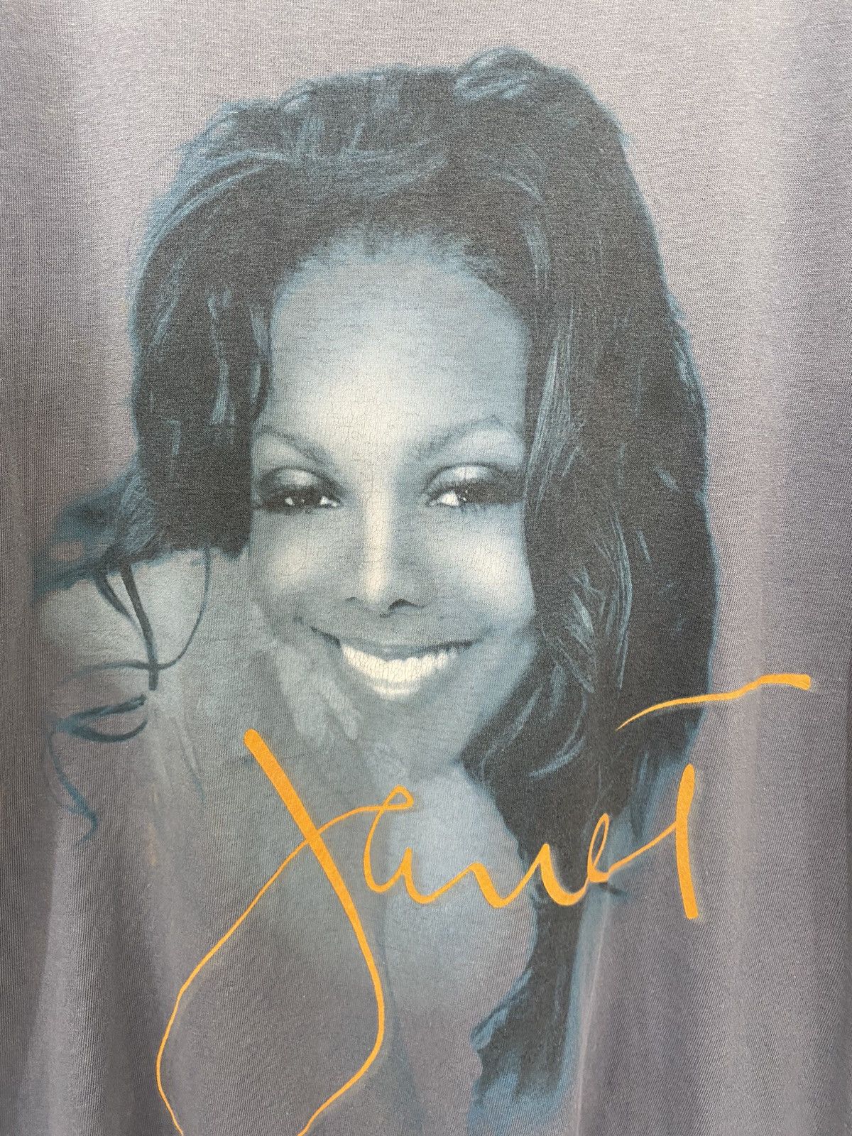 Band Tees ✅ VINTAGE 90s JANET JACKSON American pop singer USA shirt Size US S / EU 44-46 / 1 - 3 Thumbnail