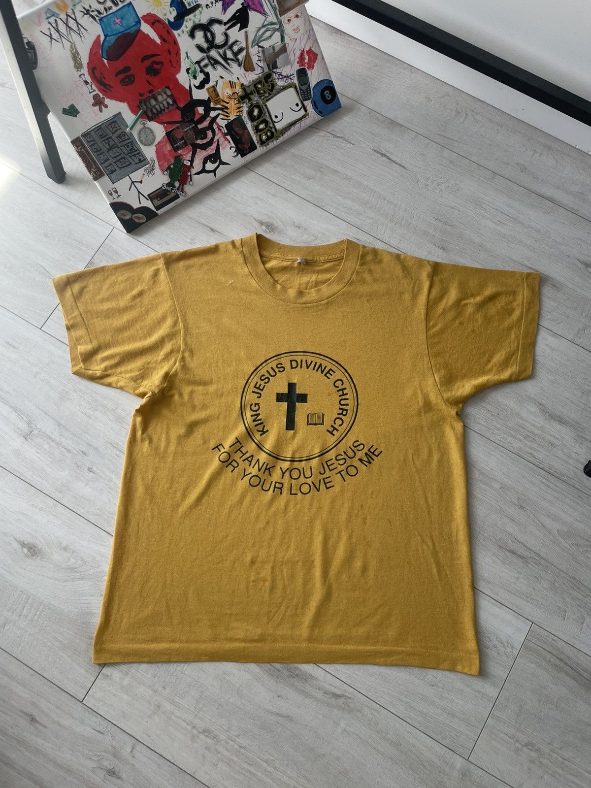 Vintage Vintage 80’s Religion Jesus Love Me T-Shirt Single RARE Size US M / EU 48-50 / 2 - 1 Thumbnail