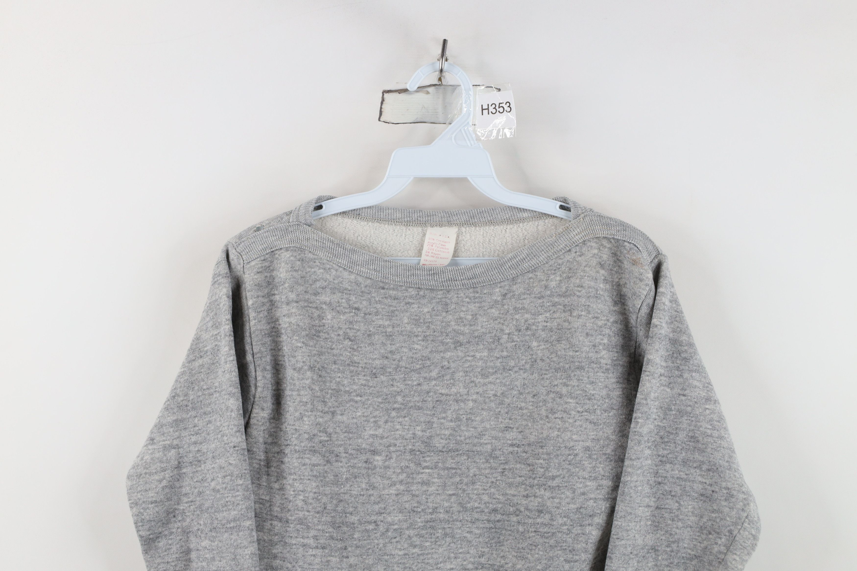 Vintage Vintage 70s Streetwear Triblend Crewneck Sweatshirt Gray USA Size M / US 6-8 / IT 42-44 - 2 Thumbnail