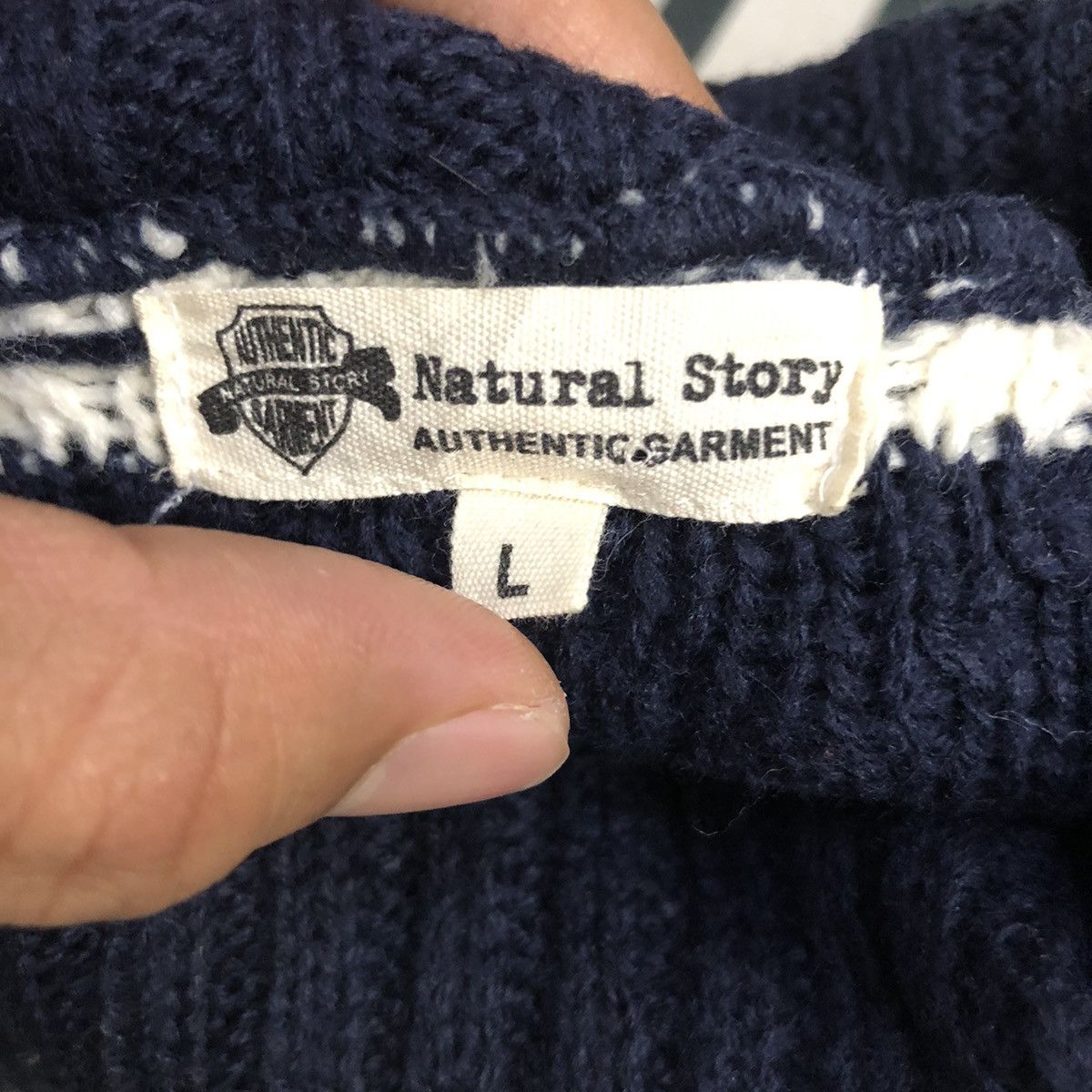 Garment Reproduction of Workers Vintage Natural Story Authentic Garment Turtleneck Knitwear Size S / US 4 / IT 40 - 9 Thumbnail