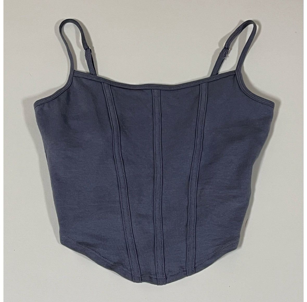 Hollister Hollister Blue Shelf-Bra Corset Crop Top Cami Shirt XS 🦋✨ Size XS / US 0-2 / IT 36-38 - 3 Thumbnail