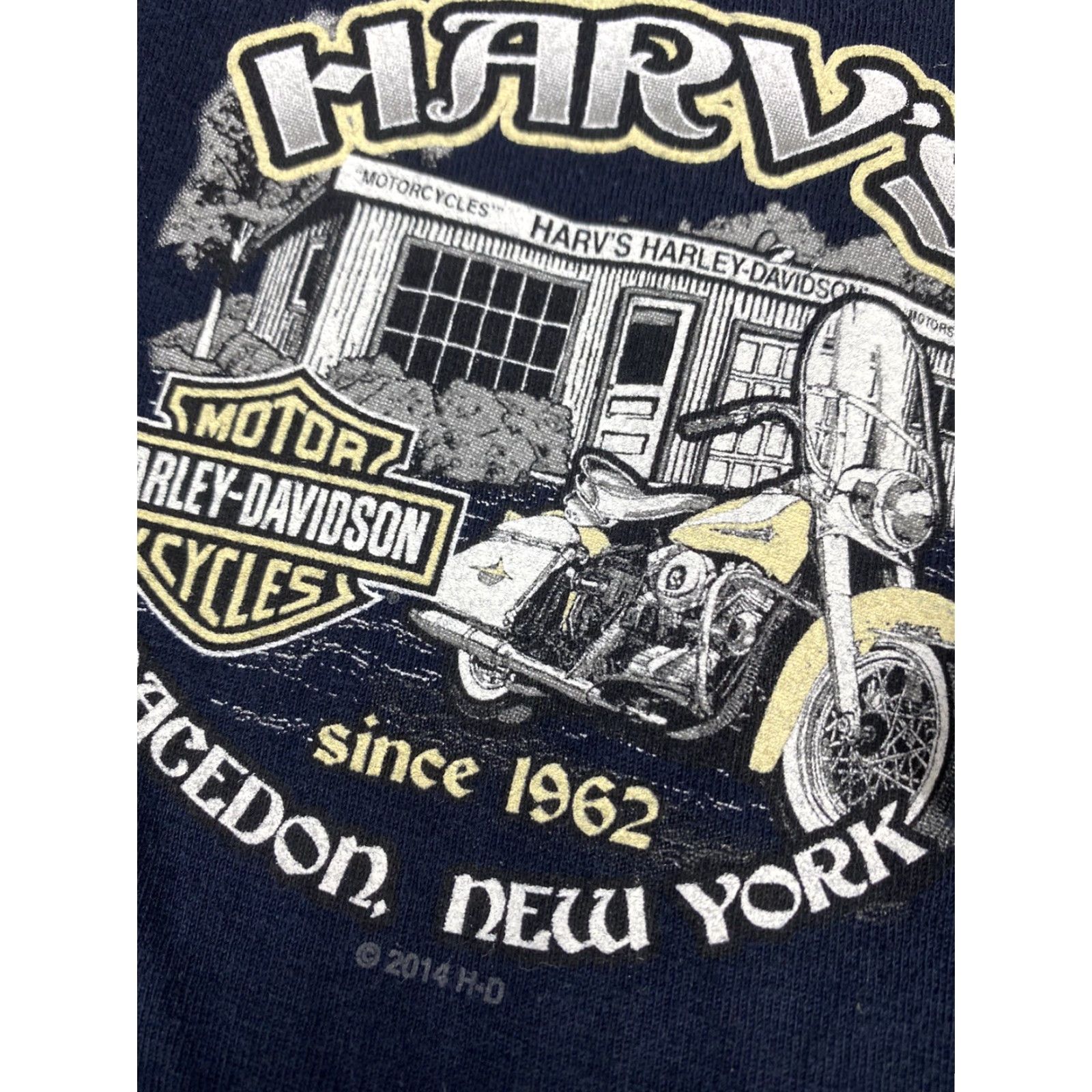 Harley Davidson Harley-Davidson Motorcycles 2014 T Shirt Mens XL Navy Blue 1922-2014 Harv’s NY Mens XL Navy Blue T-Shirt Harley Davidson 2014 Motorcycle Prohibition? Size US XL / EU 56 / 4 - 4 Thumbnail