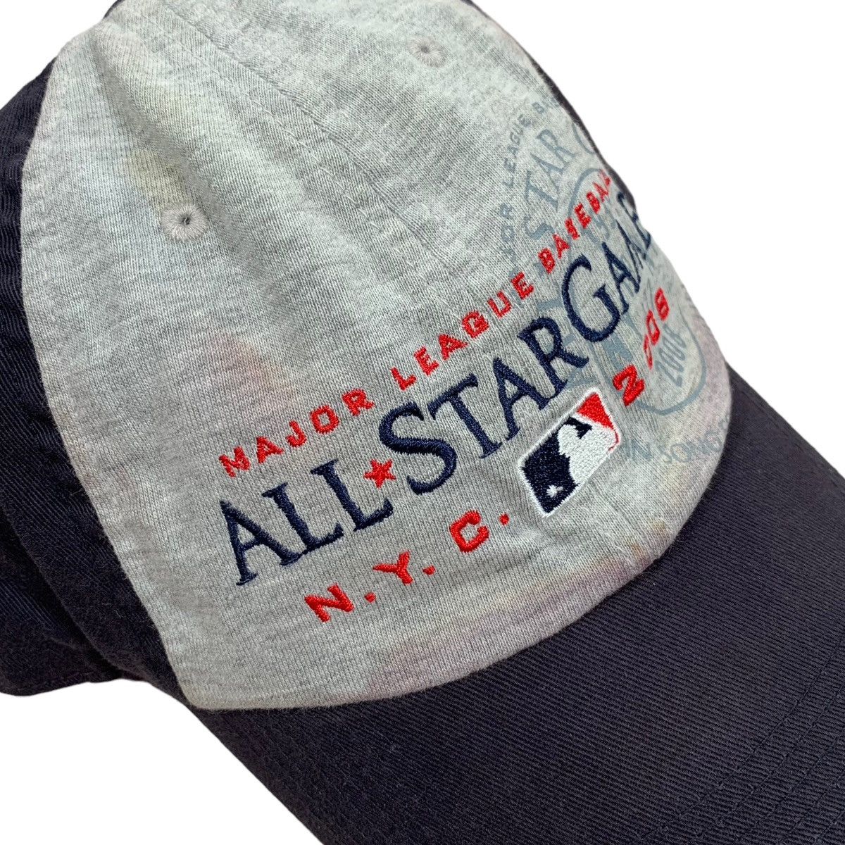 MLB VTG Nike Mlb Baseball All Star Game NYC 2008 Grey & Navy Hat Size ONE SIZE - 3 Thumbnail