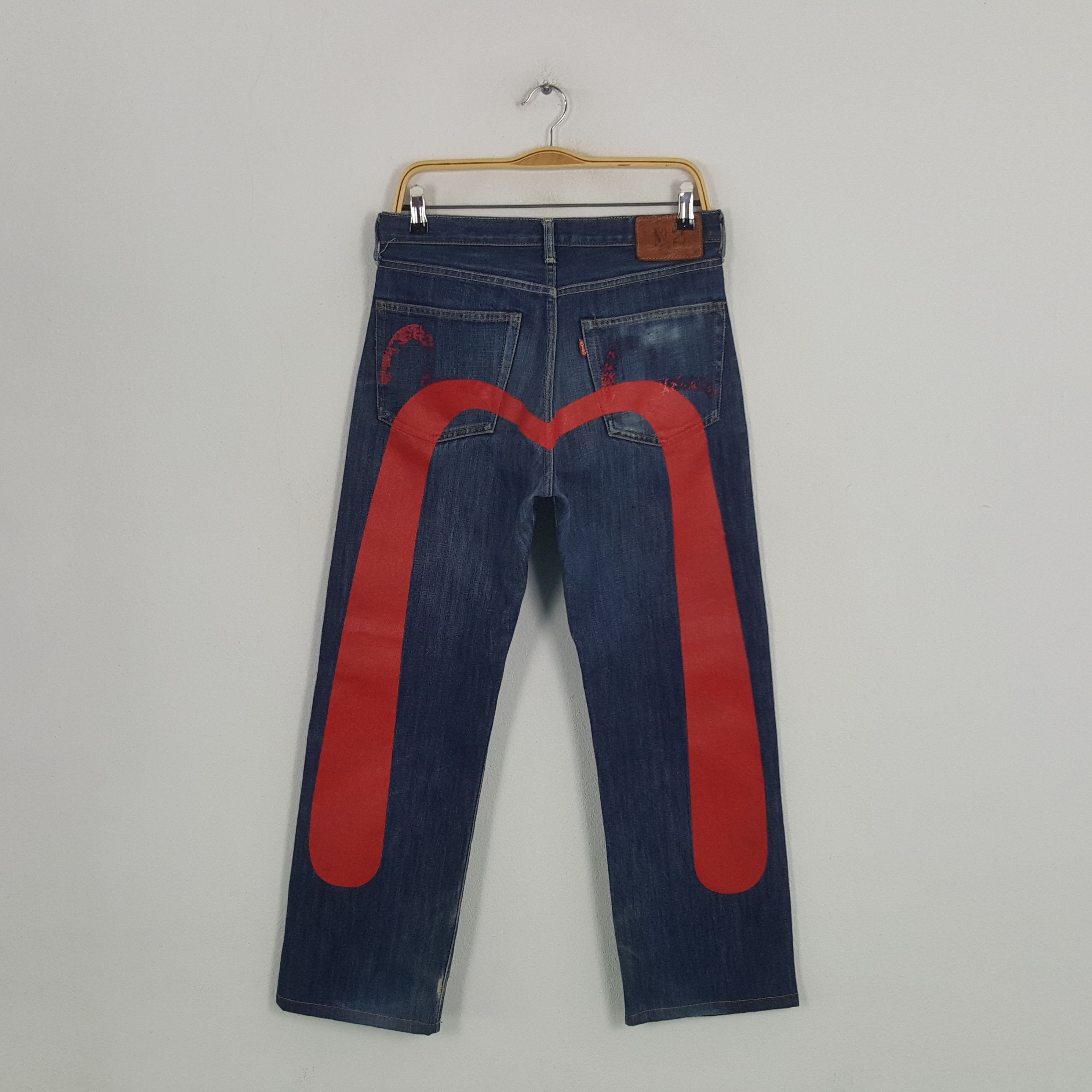Evisu × Japanese Brand × Vintage Vintage EVISU Japanese Brand Daicock Custom Art Denim Jeans Size US 35 - 1 Thumbnail