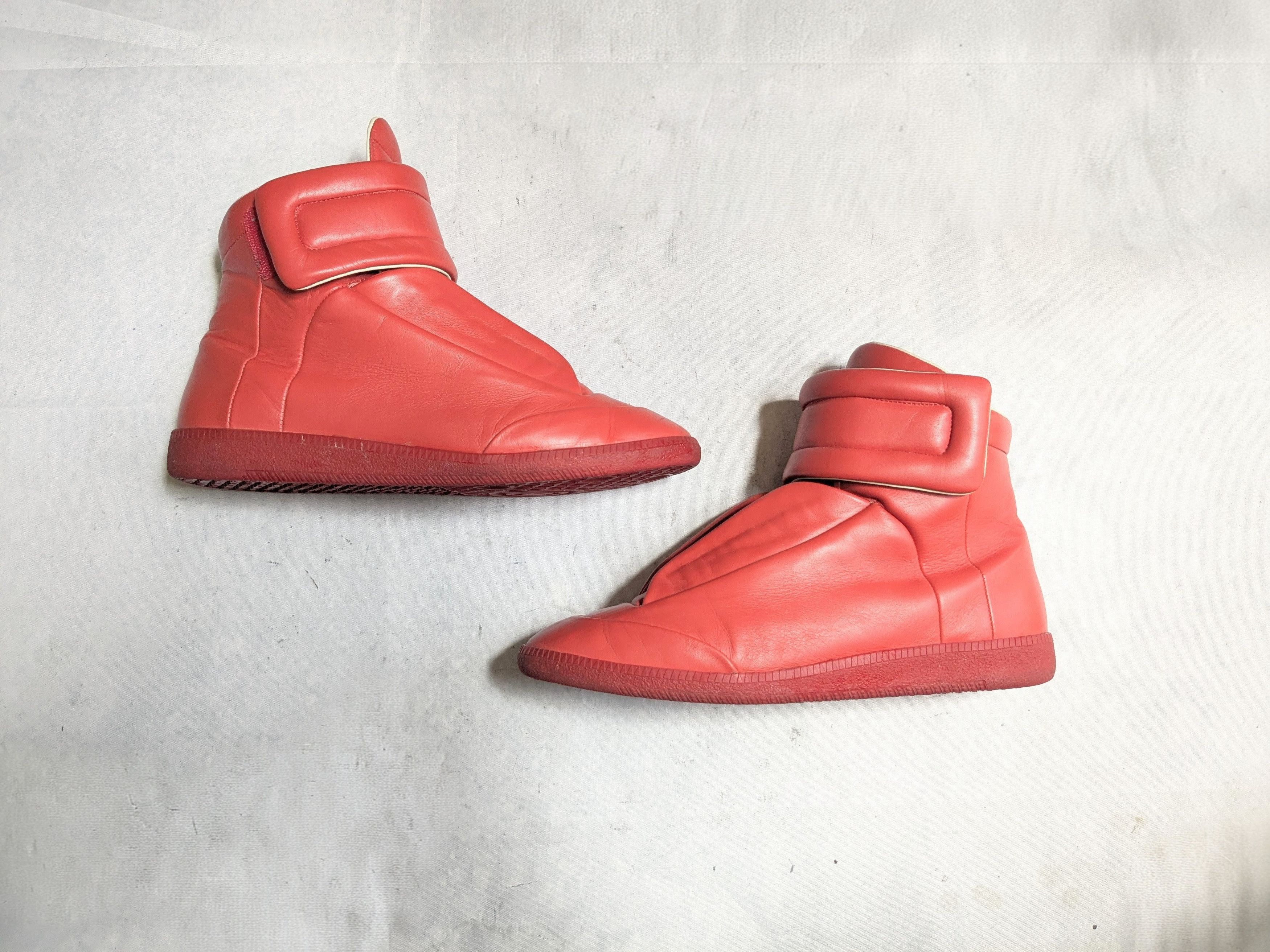 Maison Margiela Maison Margiela Future High Tops Sneakers Red 9 42 Size US 9 / EU 42 - 1 Thumbnail
