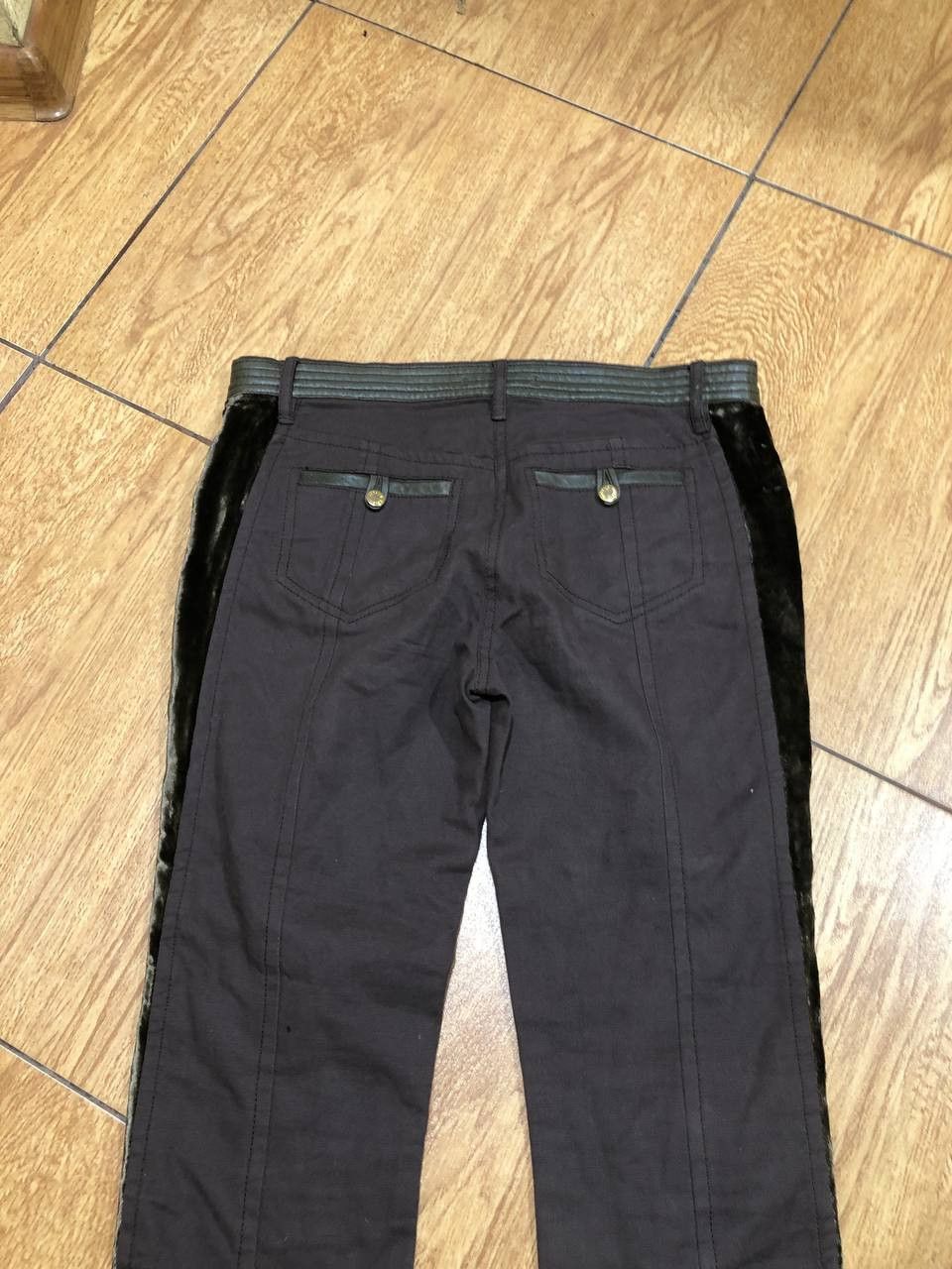 Roberto Cavalli Roberto Cavalli Women's Slim Fit Genuine Leather Pants Size 28" / US 6 / IT 42 - 17 Thumbnail
