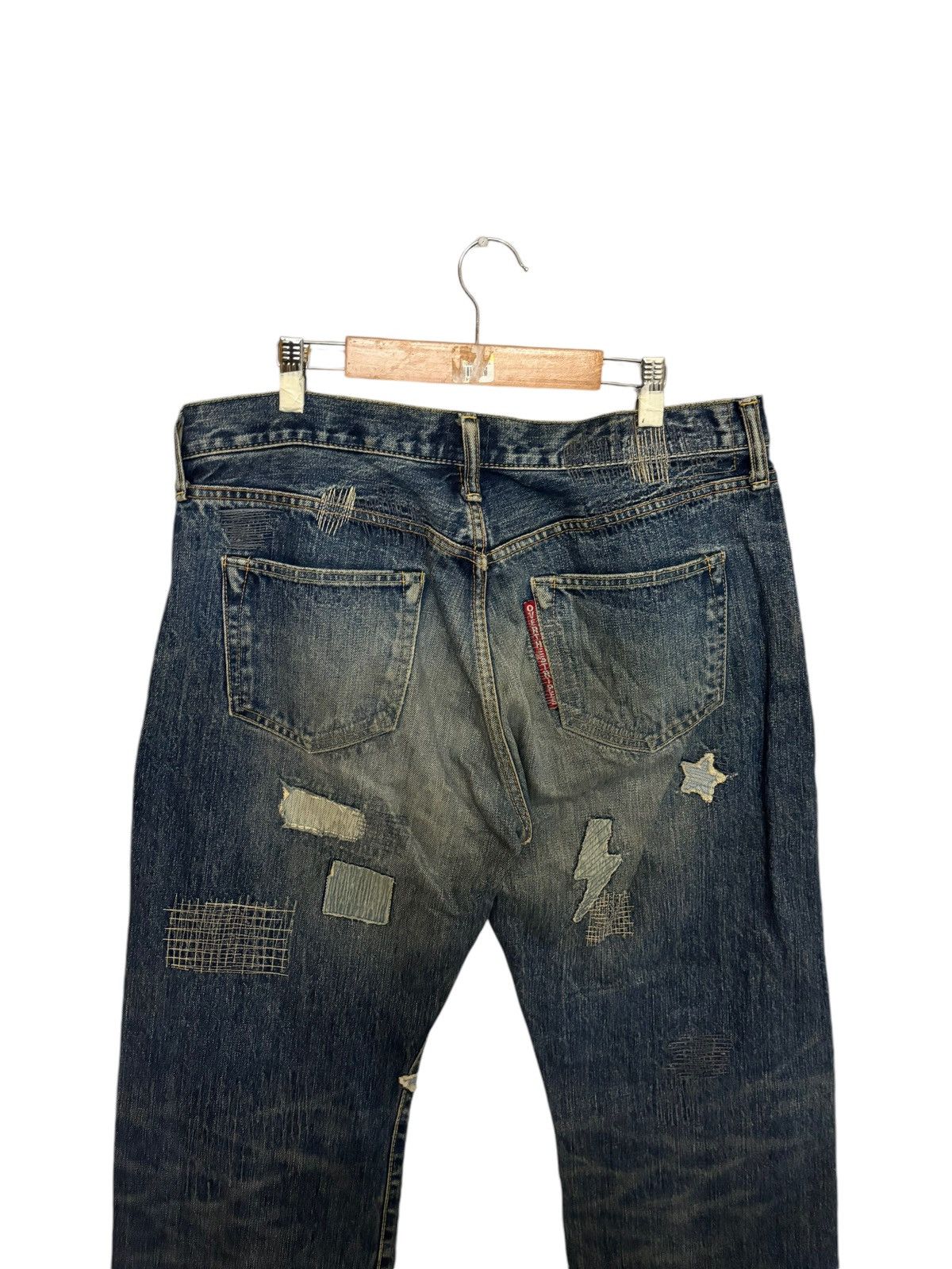 Japanese Brand Vintage Japanese Brand Over The Stripe Size US 34 / EU 50 - 9 Thumbnail