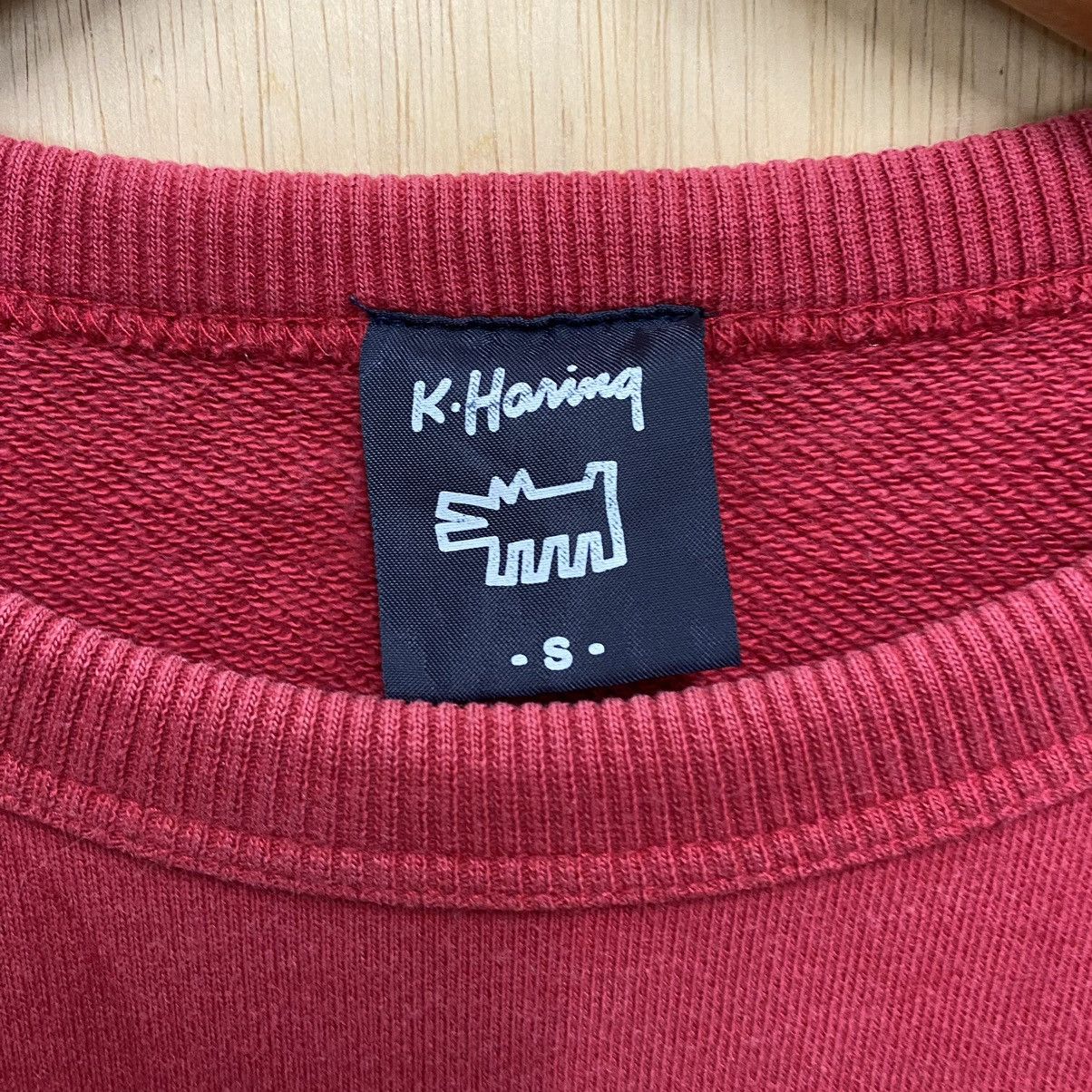 Japanese Brand × Keith Haring Keith Hiring Big Logo Crewneck Sweatshirt Size US M / EU 48-50 / 2 - 13 Thumbnail