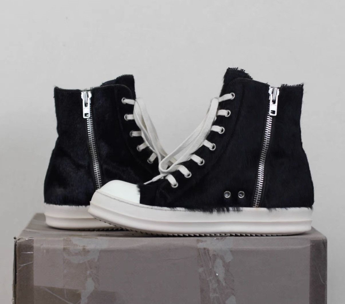 Rick Owens Rick Owens Pony Hair Bubble Converse-Inspired Sneakers Size US 8 / EU 41 - 5 Thumbnail