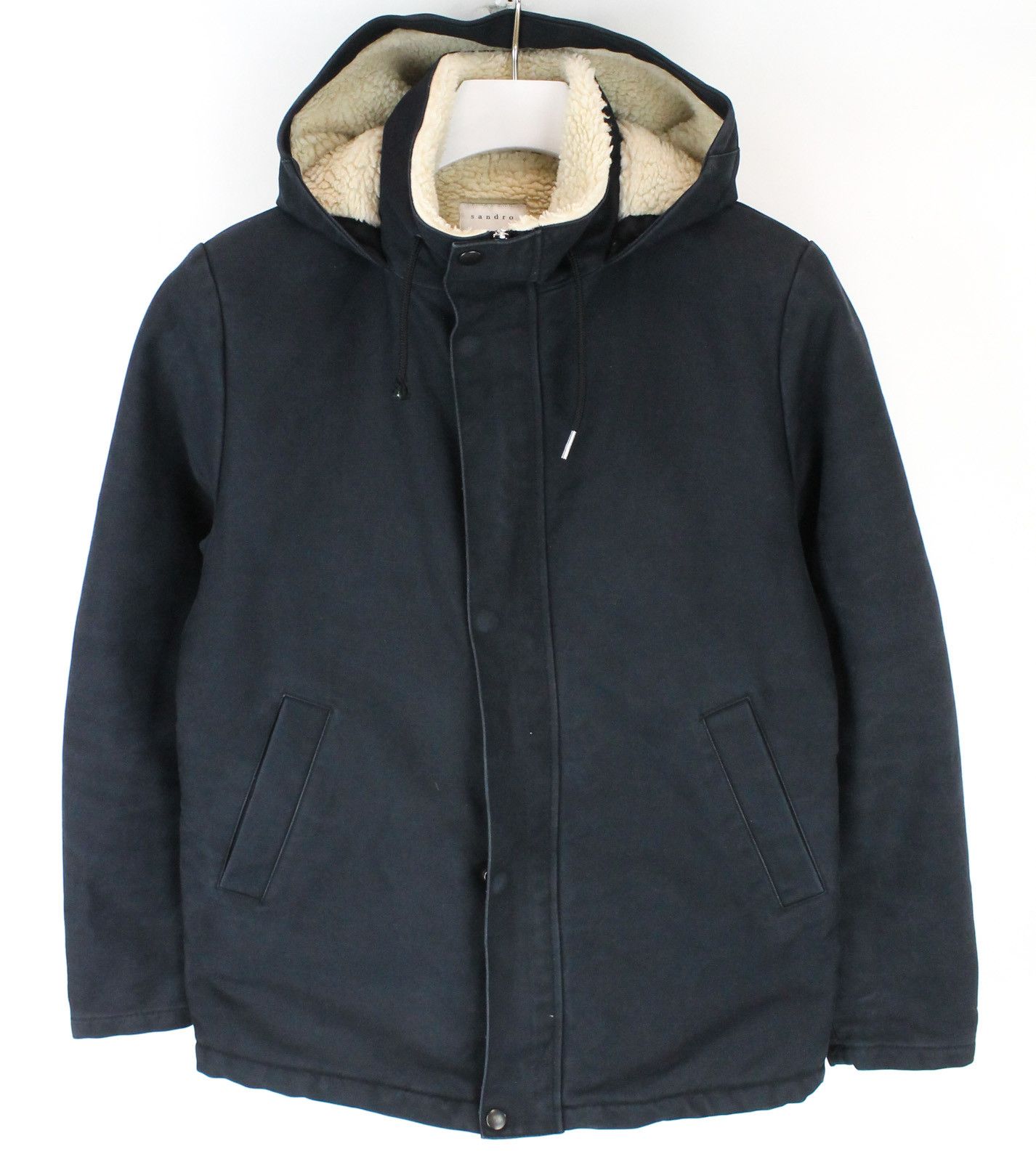 Sandro SANDRO Deck Jacket Men's MEDIUM Full Zip Padded Hooded Size US M / EU 48-50 / 2 - 1 Thumbnail