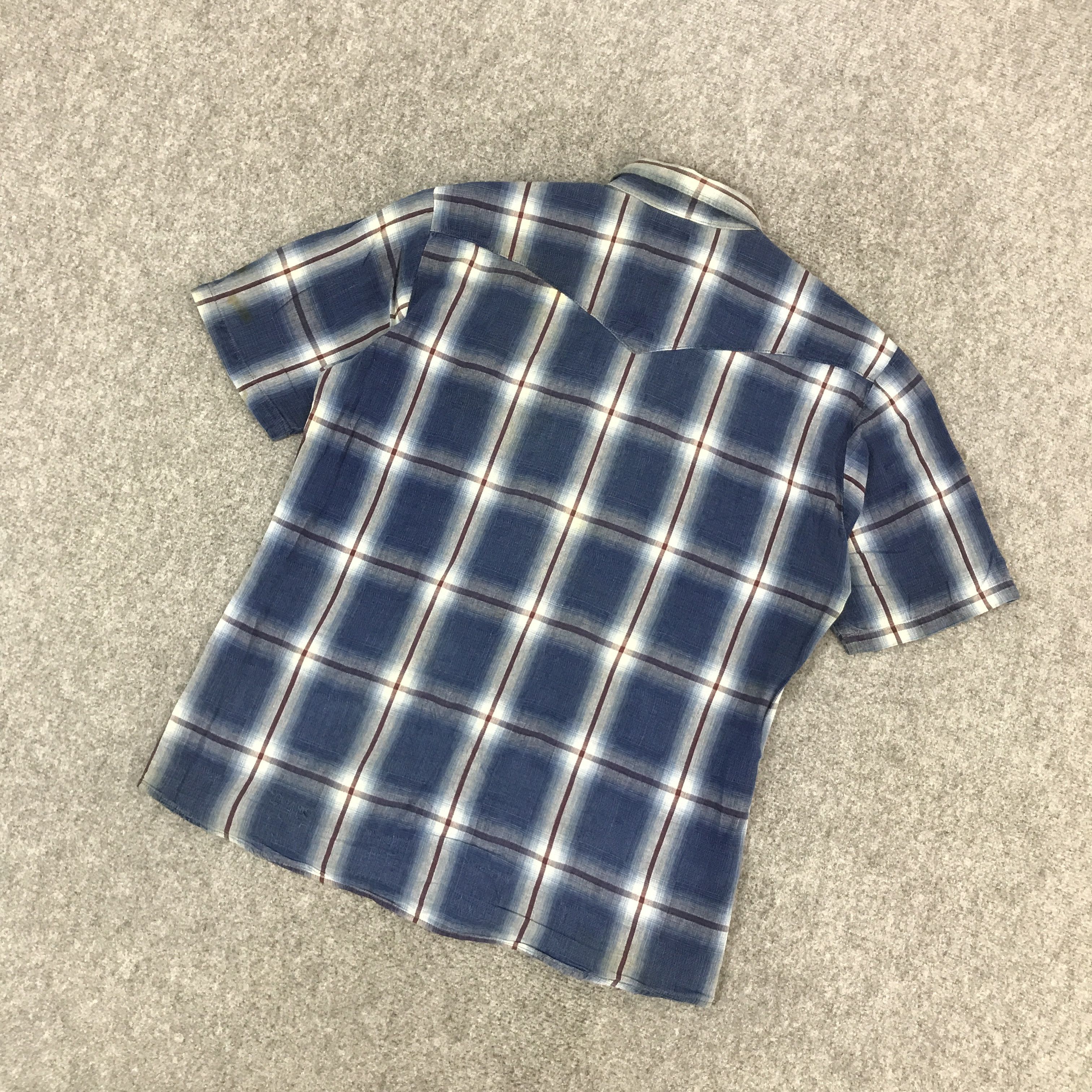 Blue Blue Japan × Japanese Brand BLUE BLUE JAPAN TARTAL DESIGN BUTTON UP SHIRTS Size US L / EU 52-54 / 3 - 6 Thumbnail