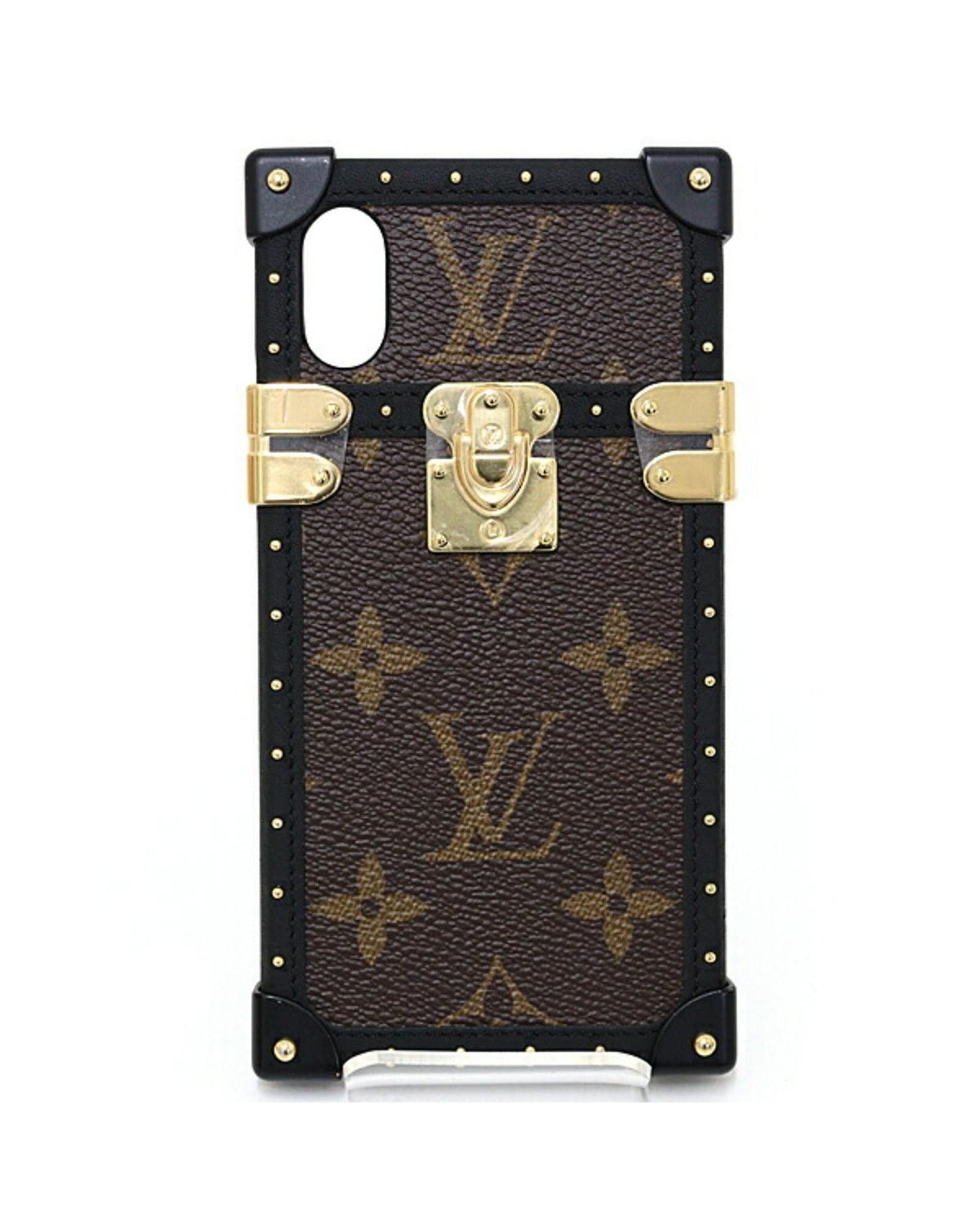 image of Louis Vuitton Monogram Canvas Iphone Case in Brown, Women's
