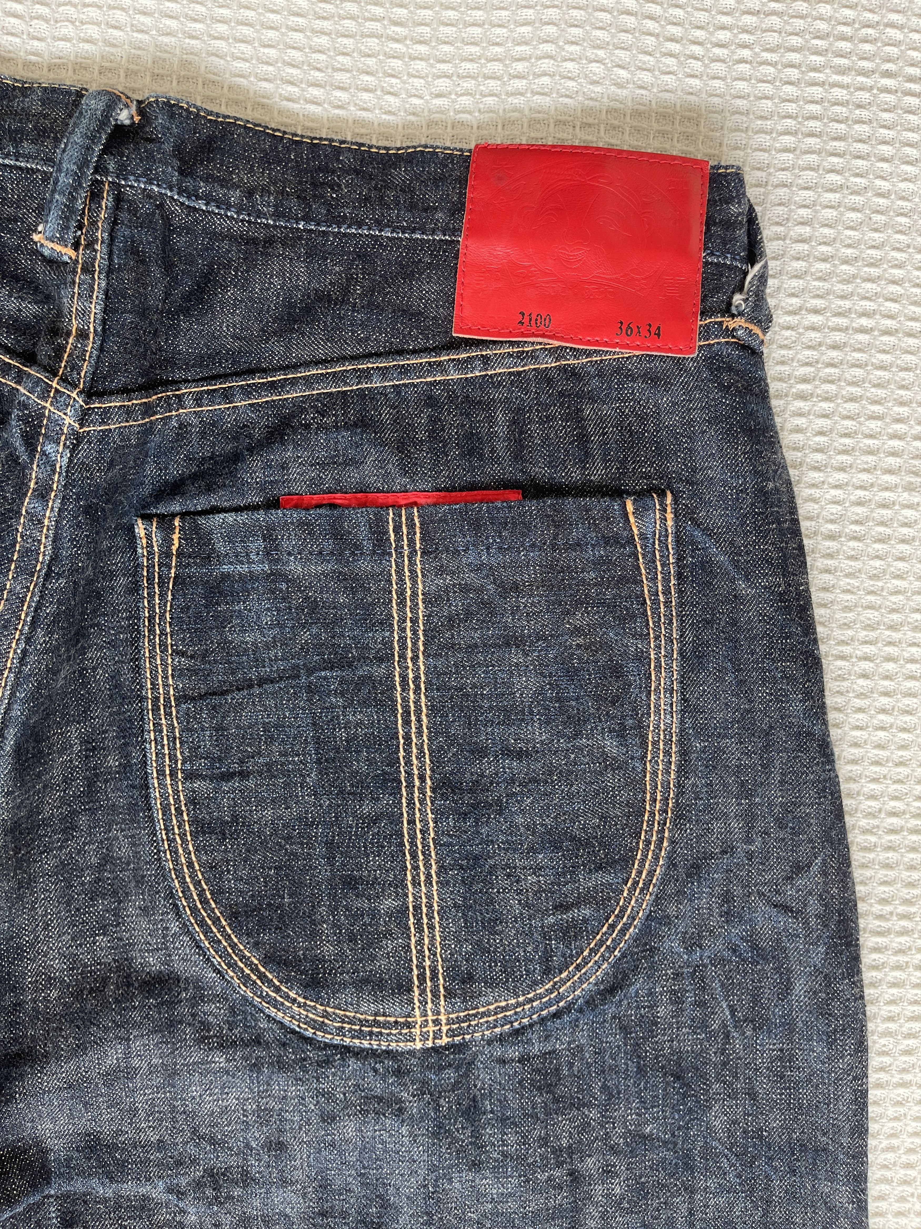 Evisu Designed Evisu Collaboration🔥Embroidered Selvedge Denim Size US 36 / EU 52 - 13 Thumbnail