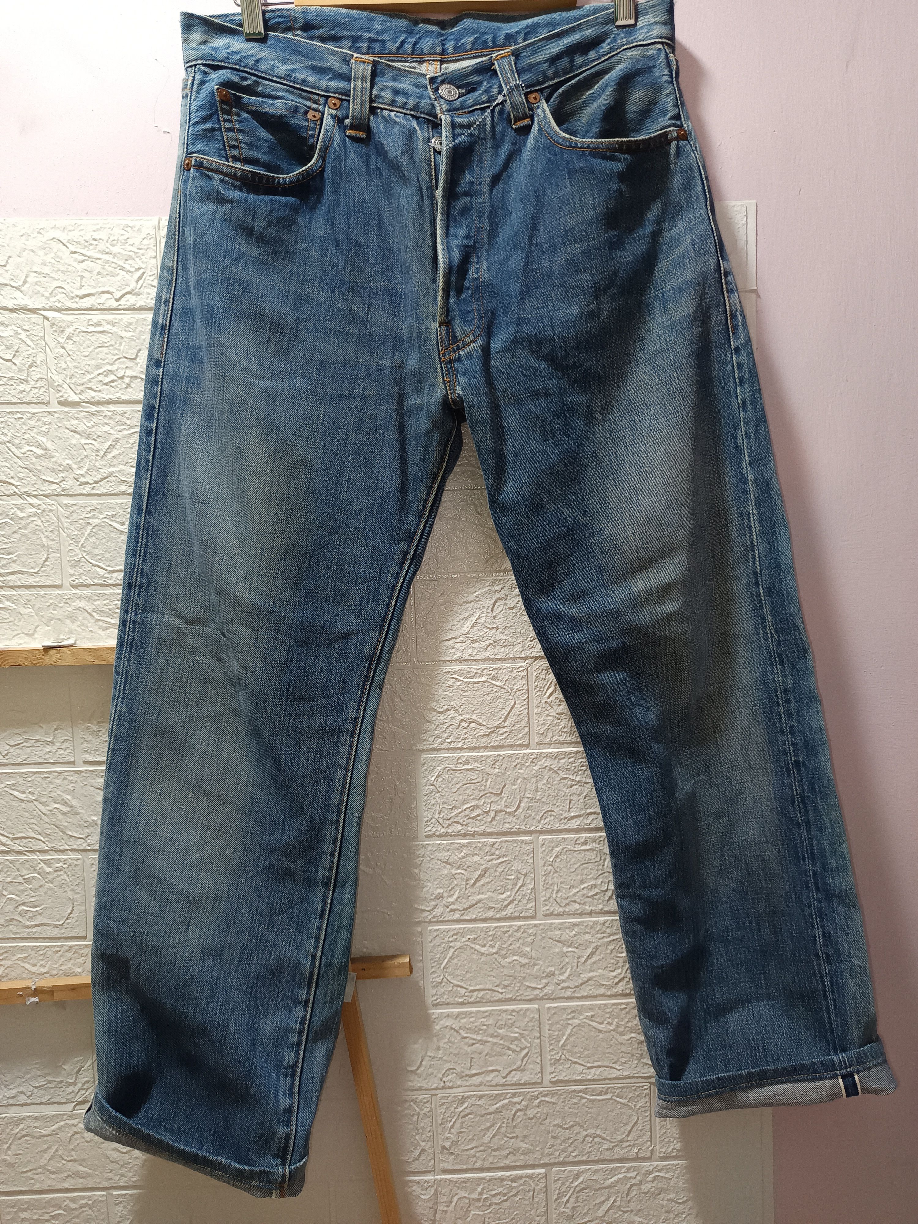 Levi's × Levi's Vintage Clothing Vintage 90s 201 big e selvedge levis Size US 31 - 1 Thumbnail