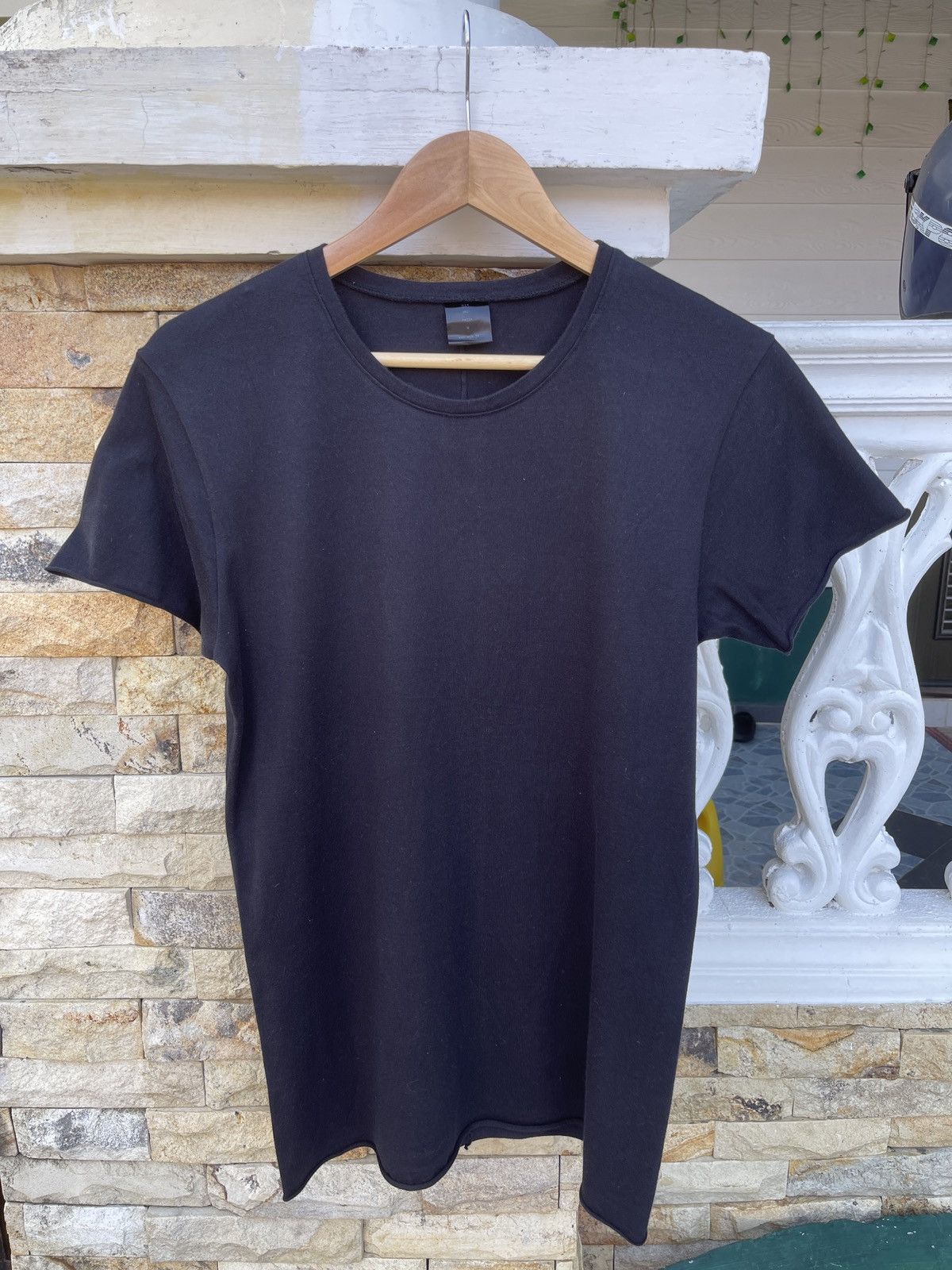 wjk Last Drop🔥WJK Japanese Avant Garde Cut Edge Basic Plain Tee Size US M / EU 48-50 / 2 - 1 Thumbnail