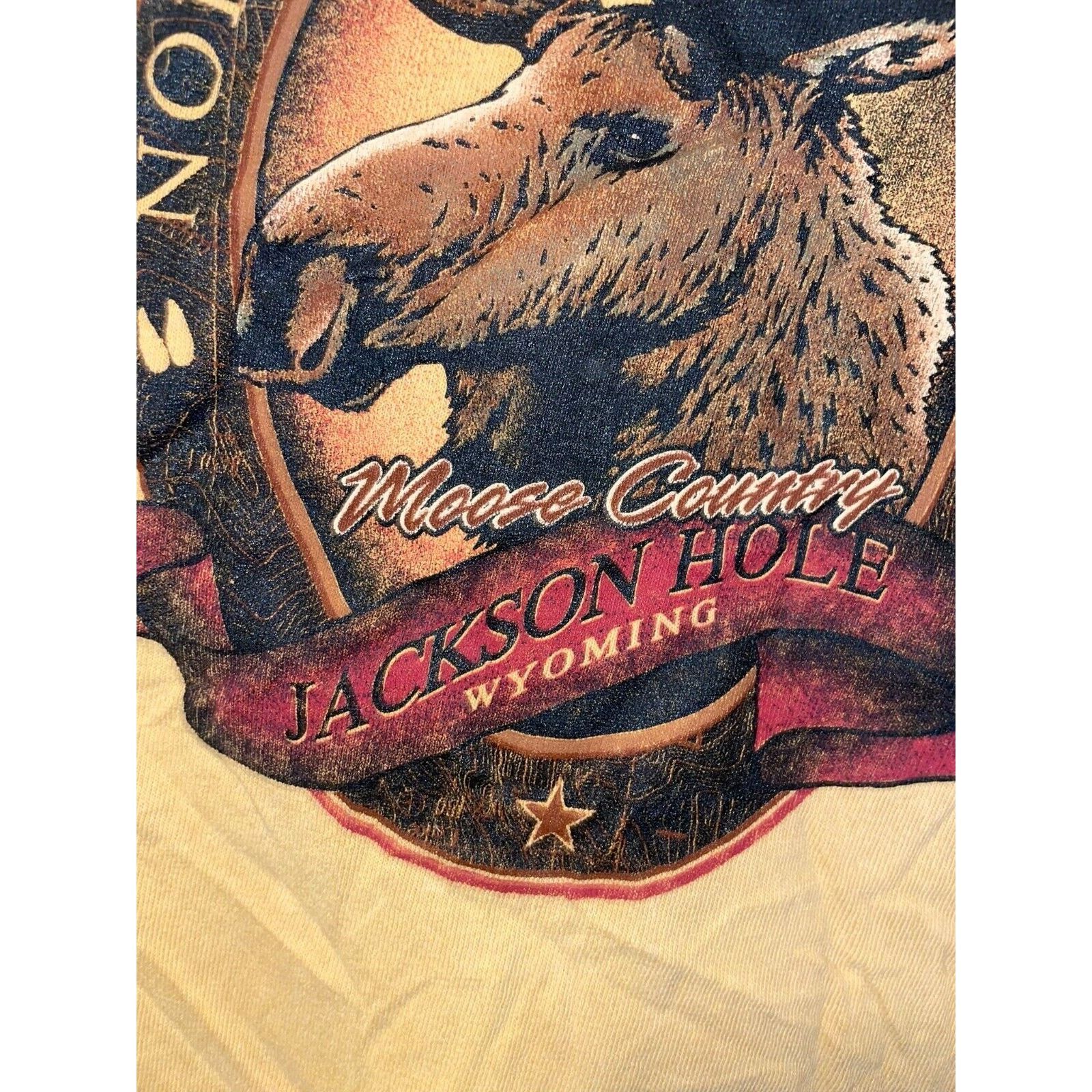 Vintage Vintage Moose Shirt North American Animal Jackson Hole 90s Size US XL / EU 56 / 4 - 6 Thumbnail