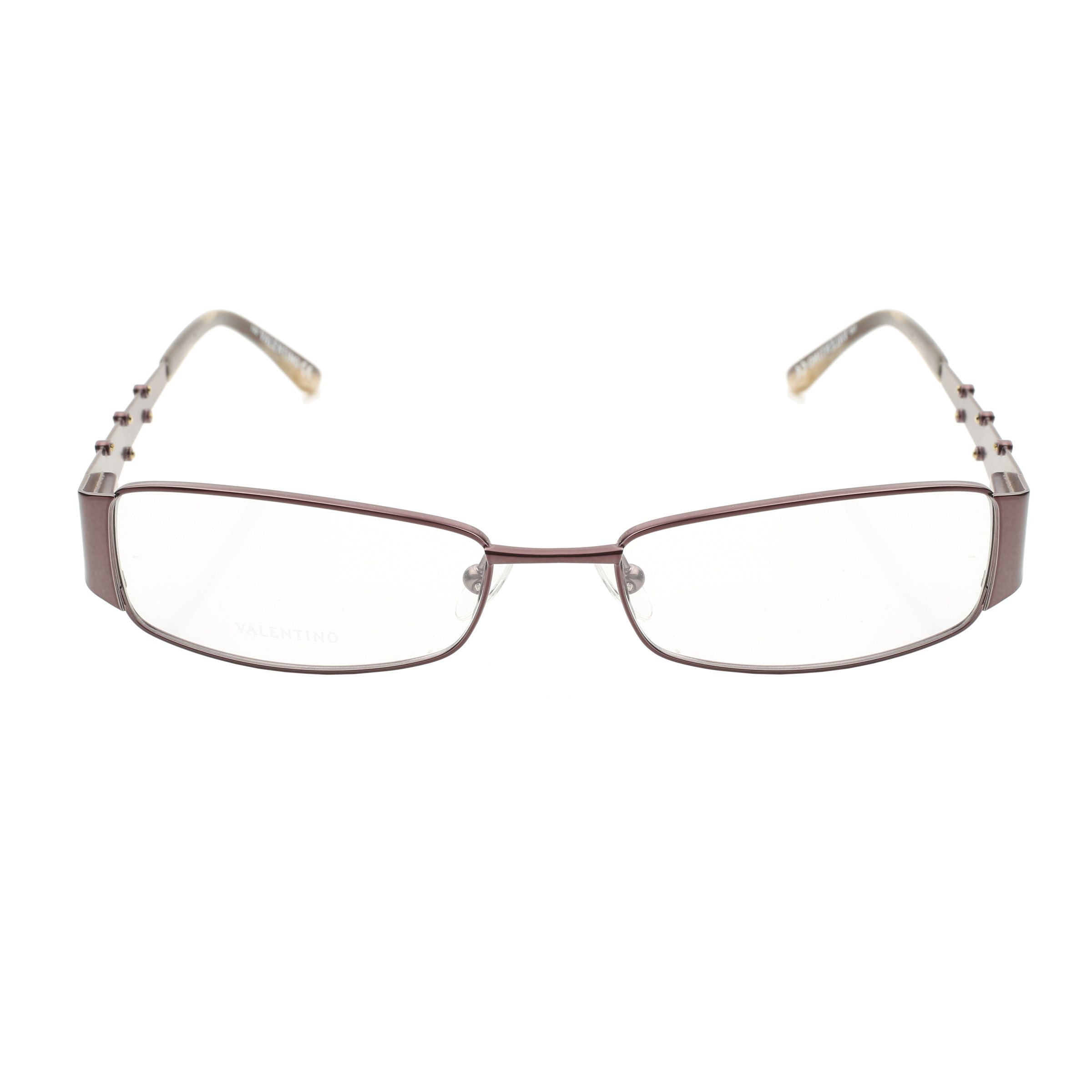 Valentino Valentino '90s Brown Steel Crystals Metal Glasses Size ONE SIZE - 2 Thumbnail