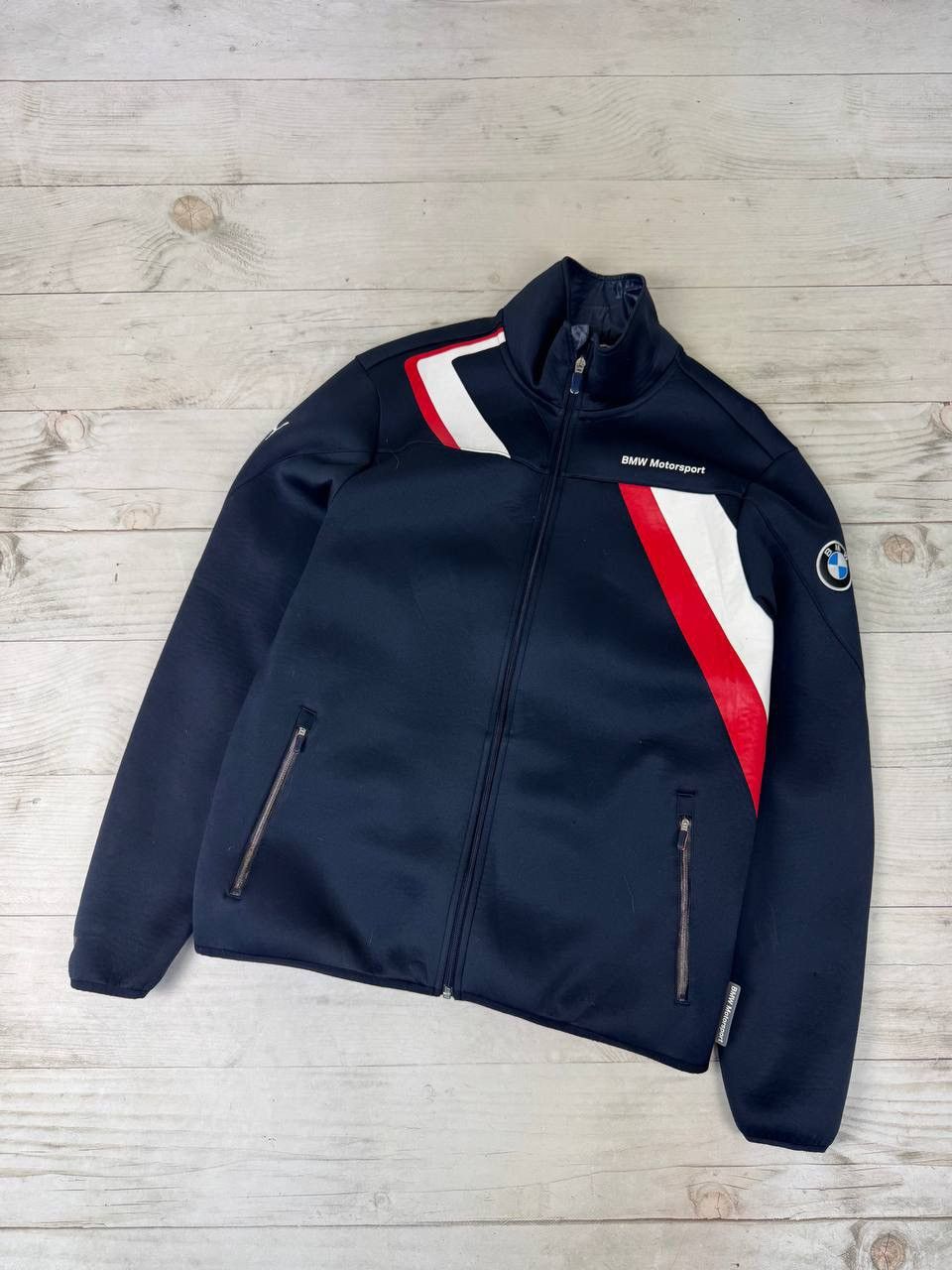 BMW × Puma Puma BMW Motorsport Racing Jacket F1 Nascar Moto Grand Prix Size US XL / EU 56 / 4 - 1 Thumbnail