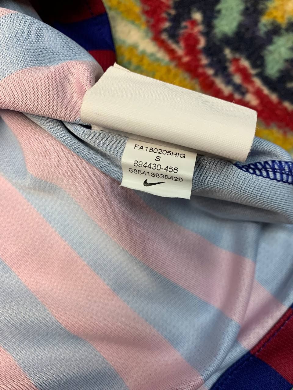 Nike 2018 Nike FC Barcelona Home Short Sleeve Blue Jersey Sz S Size US S / EU 44-46 / 1 - 4 Thumbnail