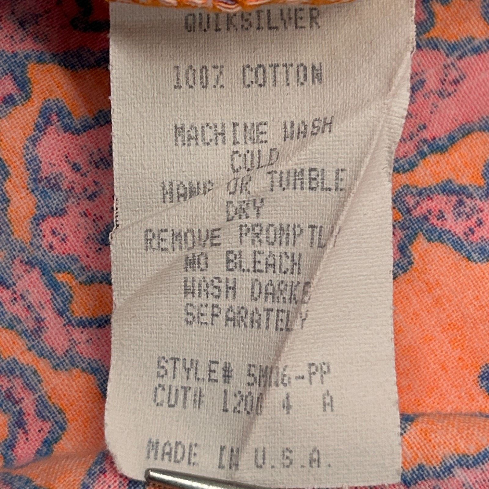 Quiksilver Vintage 80s 90s Quiksilver Button Front Shirt M Medium Size US M / EU 48-50 / 2 - 6 Thumbnail