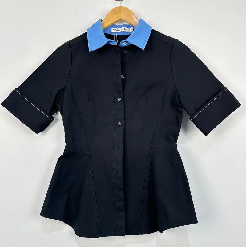Dior Dior Black Cotton Women's Jacket 0089 Size M / US 6-8 / IT 42-44 - 1 Thumbnail