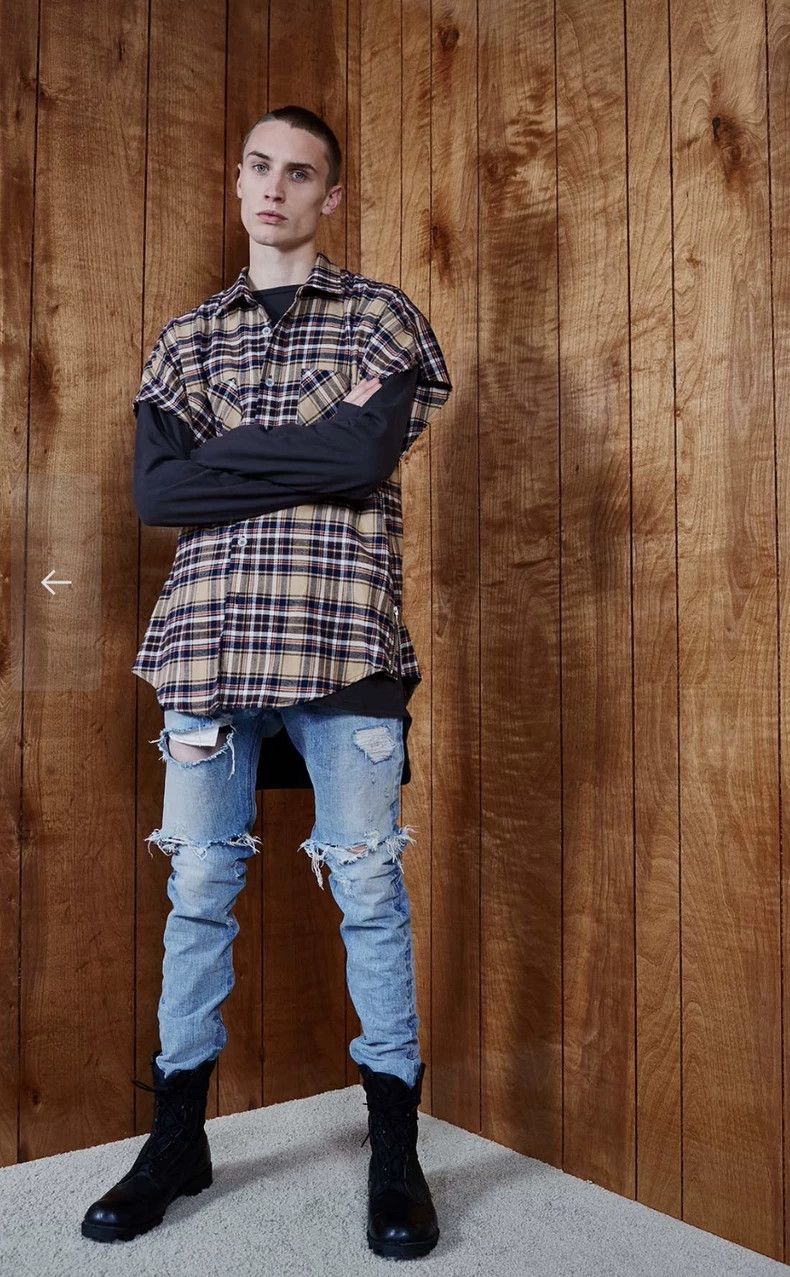 Fear of God Fear of God Plaid shirt with a shoulder Size US M / EU 48-50 / 2 - 2 Thumbnail