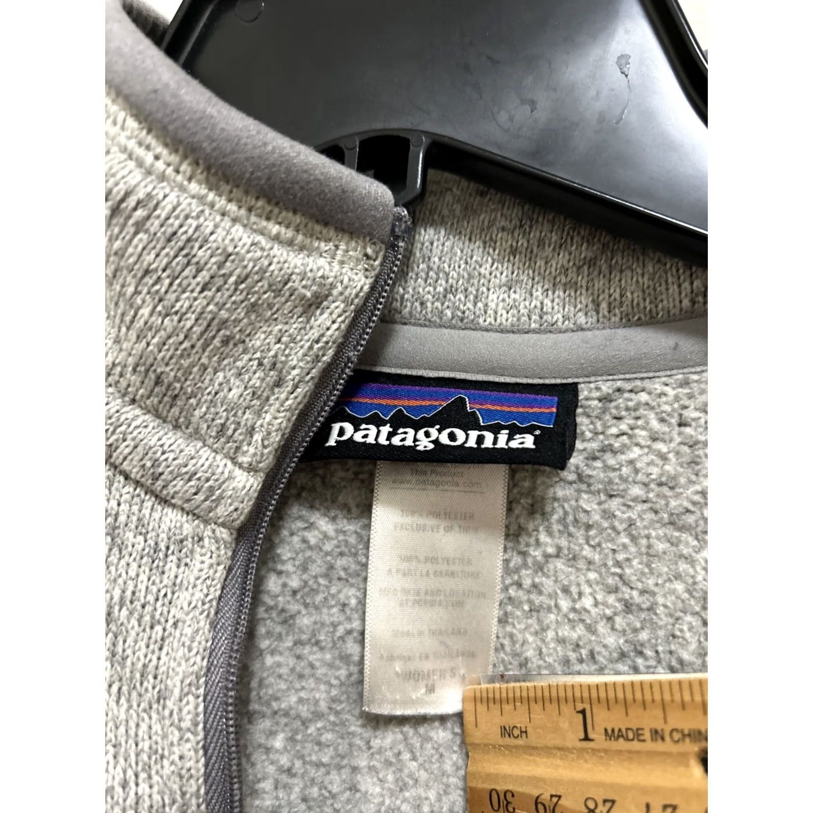 Patagonia Patagonia Better Sweater Womens Medium Gray 1/4 Zip Fleece Pullover Knit 25616 Size M / US 6-8 / IT 42-44 - 5 Thumbnail
