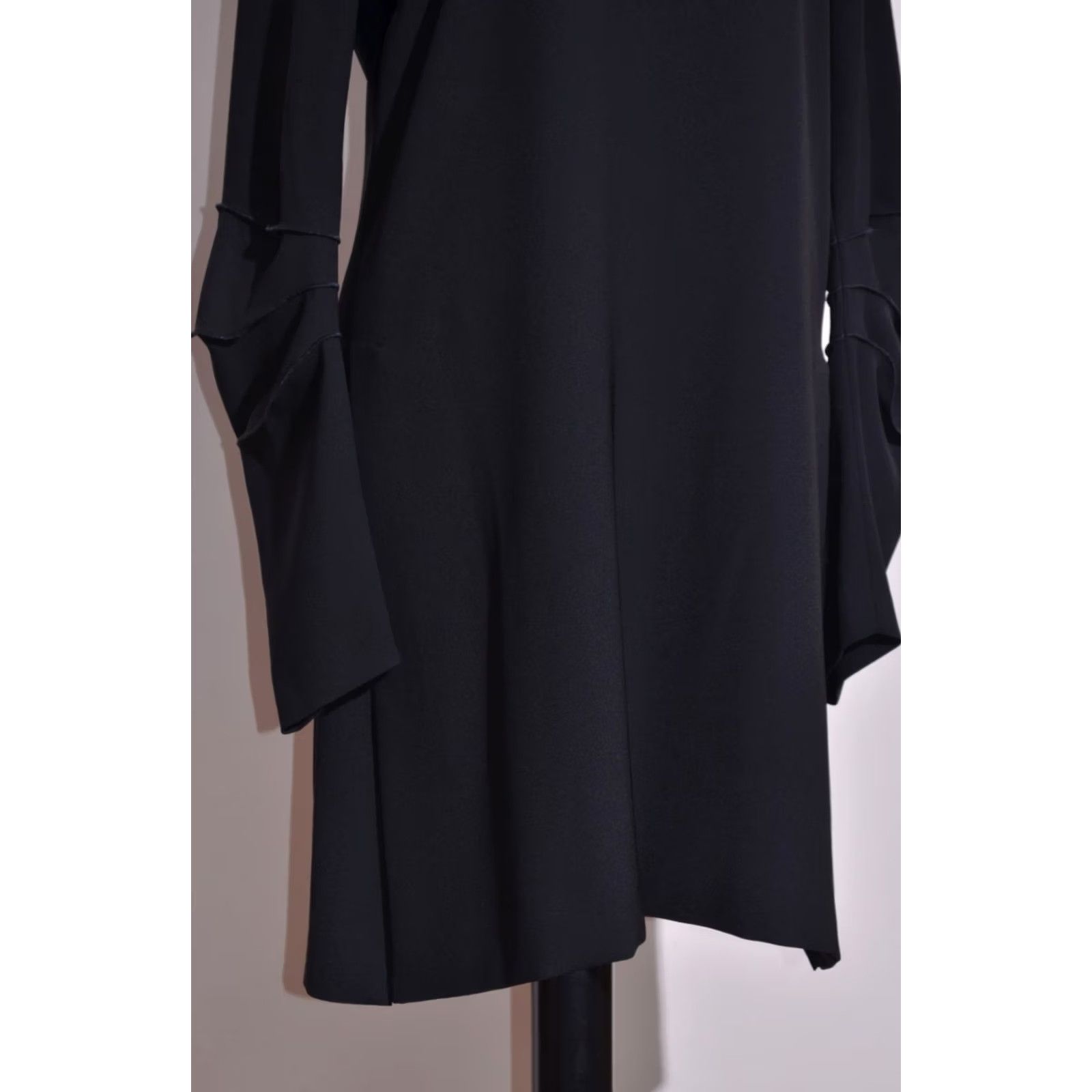 Vintage Annette Gortz Women's Black Avant-Garde Tunic Dress Layered Sleeves Size 40 Size S / US 4 / IT 40 - 3 Thumbnail