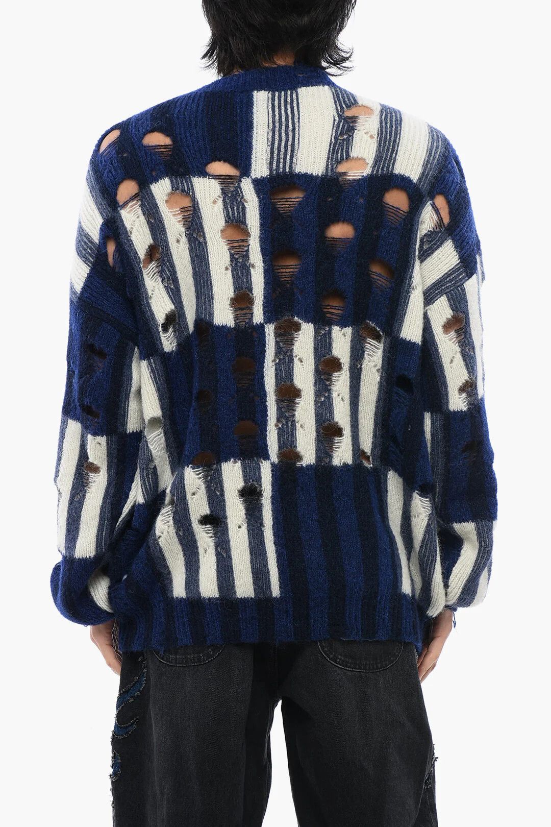 Off-White og1mm0526 Crewneck Tartan Sweater in Multicolor Size US XL / EU 56 / 4 - 2 Thumbnail