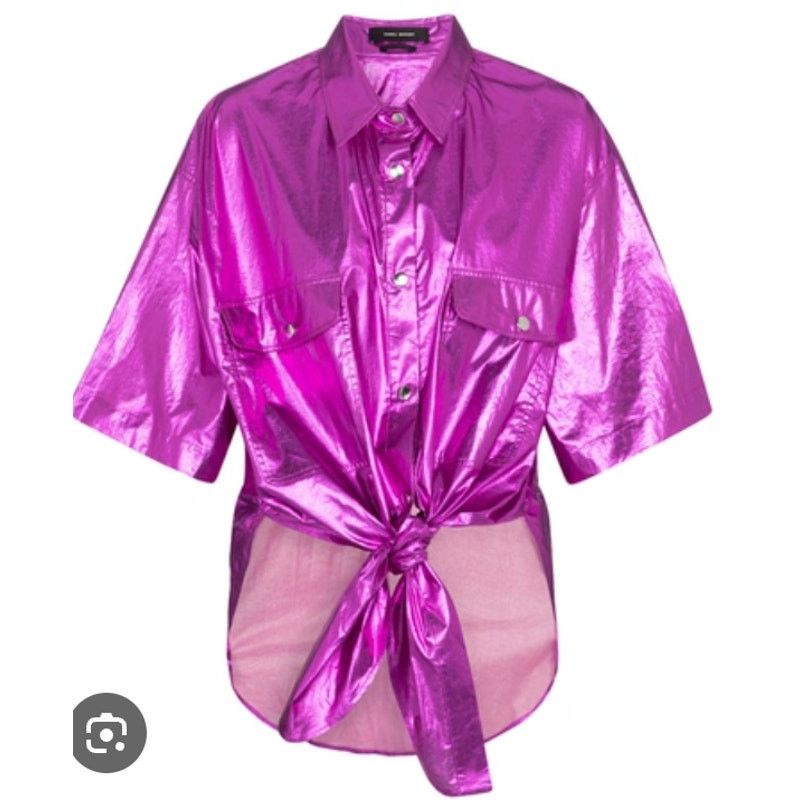 Isabel Marant Isabel Marant Giliggy Metallic Cotton Shirt sz 38 Size S / US 4 / IT 40 - 5 Thumbnail