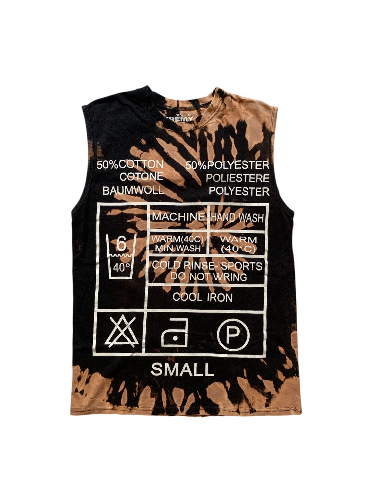 Jeremy Scott Jeremy Scott Wash Instruction Bleach Sleeveless Size US S / EU 44-46 / 1 - 1 Thumbnail