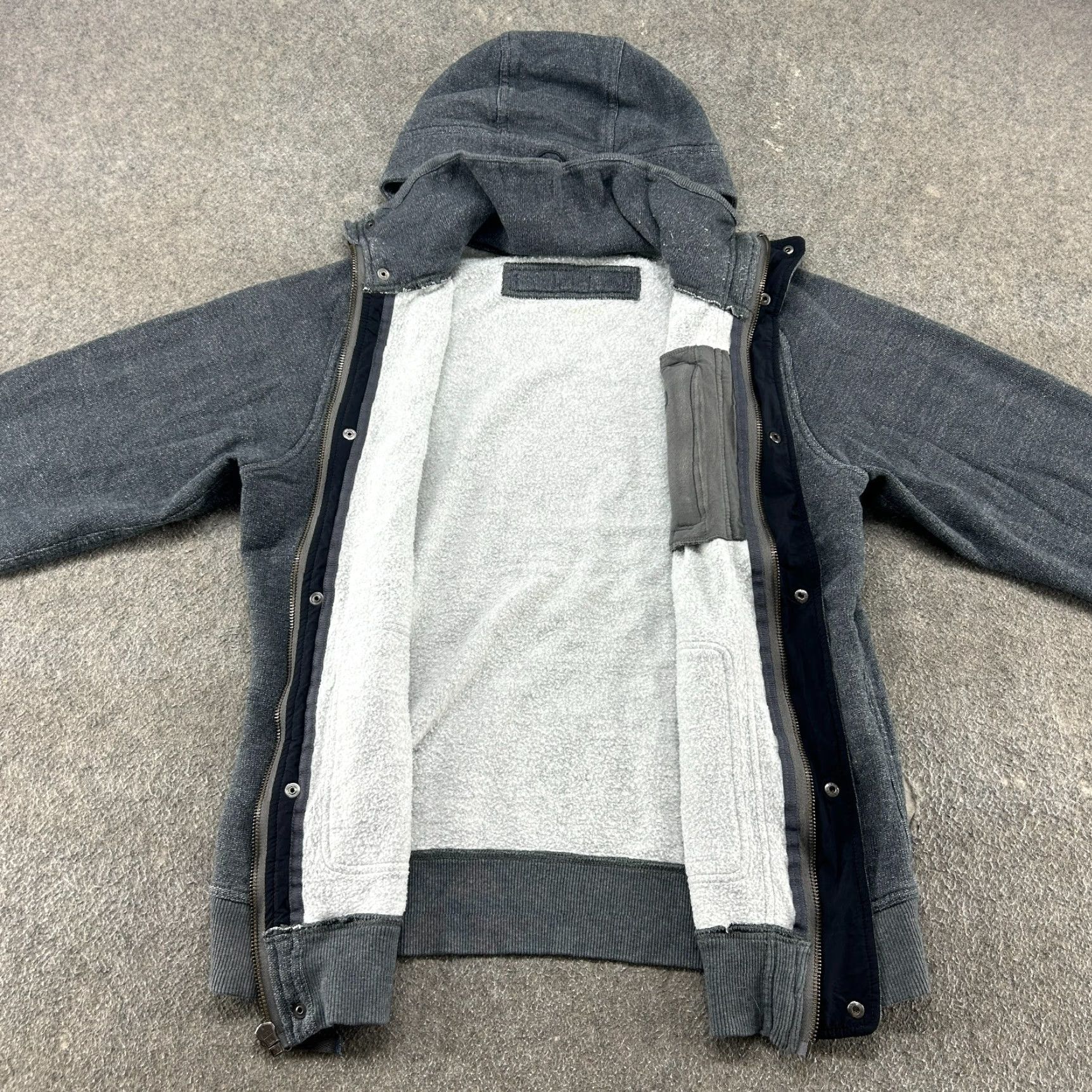 Lululemon Lululemon Athletica Hoodie Mens XL Grey Full Zip Heavyweight Cotton Fleece Lined Size US XL / EU 56 / 4 - 2 Thumbnail
