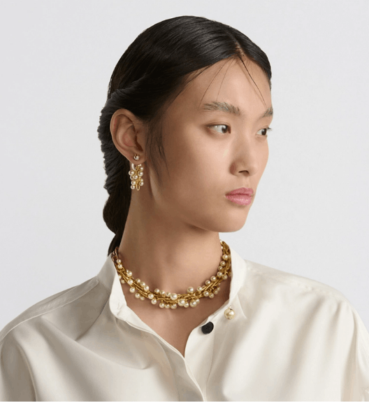 Dior o1w1db10126 N3086W Size : OS / Torsa Choker in Gold/White Size ONE SIZE - 3 Thumbnail