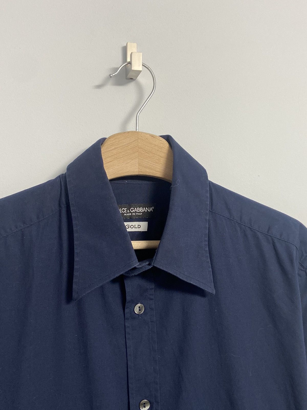 Dolce & Gabbana Dolce & Gabbana Gold Button Up Shirt Size US M / EU 48-50 / 2 - 2 Thumbnail
