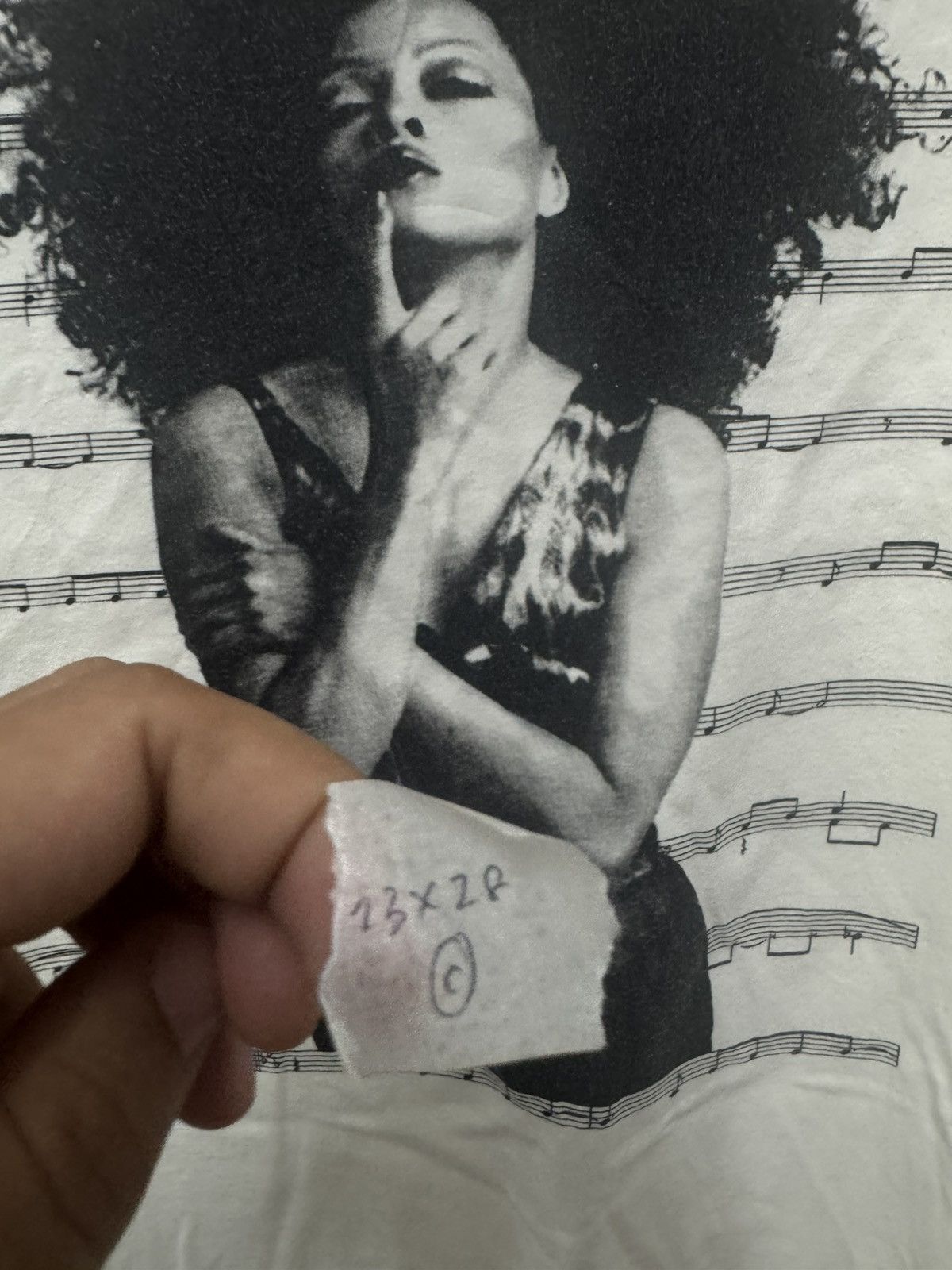 Band Tees Diana Ross Photo Tee American Singer T shirt Size US L / EU 52-54 / 3 - 5 Thumbnail