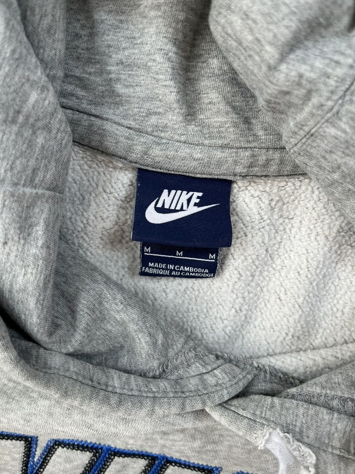 Nike × Vintage 00s Nike Spellout Embroidered Logo Vintage Y2K Hoodie Size US M / EU 48-50 / 2 - 3 Thumbnail